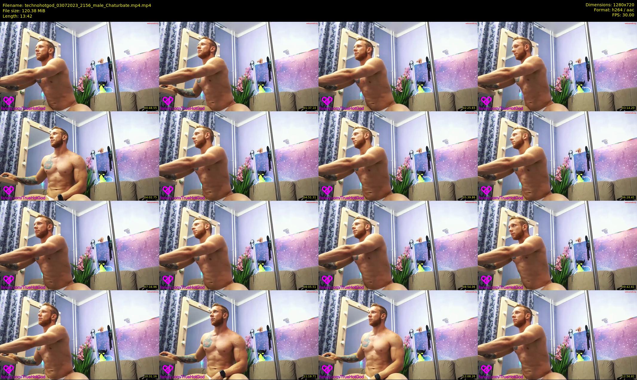 technohotgod — 14 minute Chaturbate male cam show recording, 720p, Jul 3, 2023
