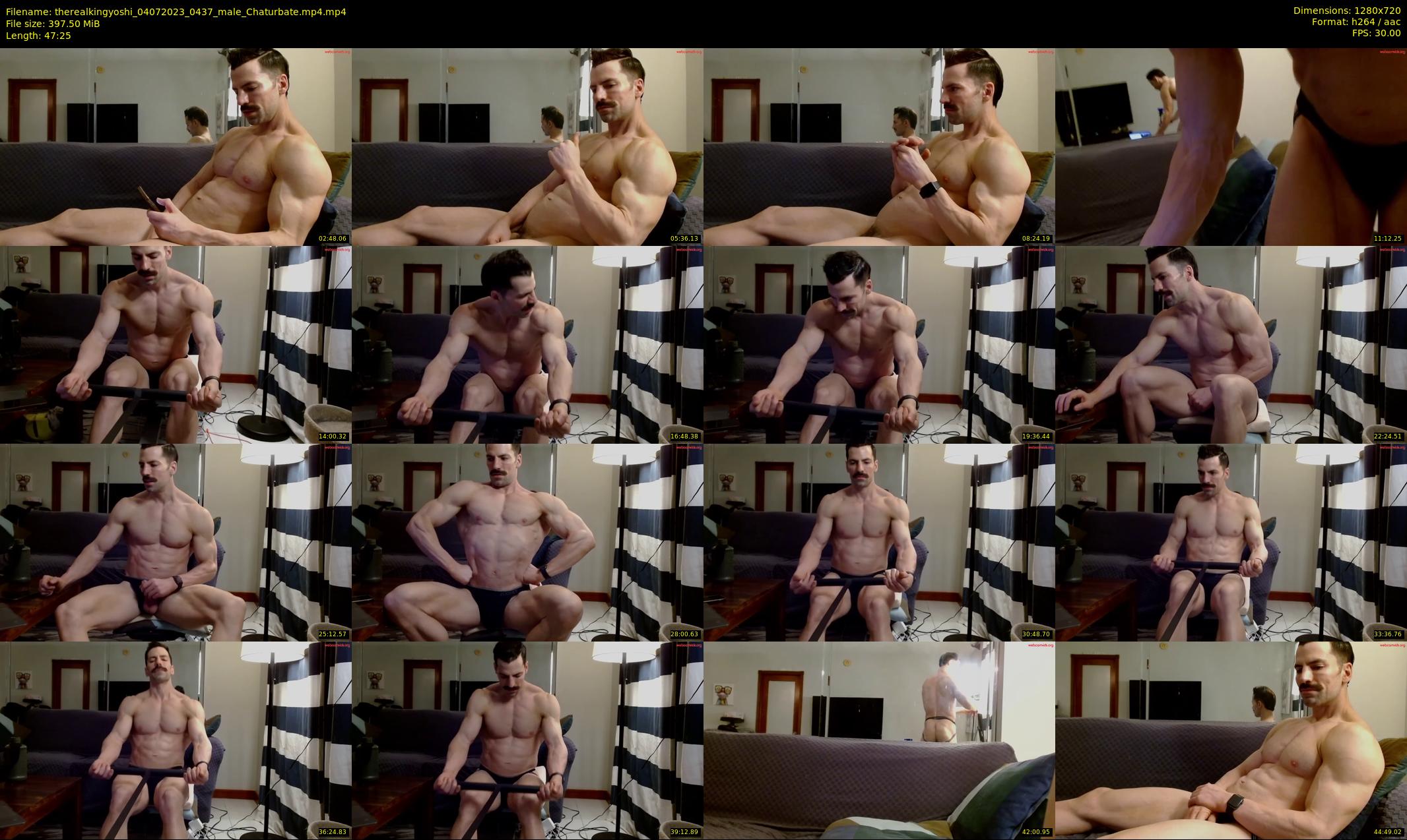 therealkingyoshi — 48 minute Chaturbate male cam show recording, 720p, Jul 4, 2023