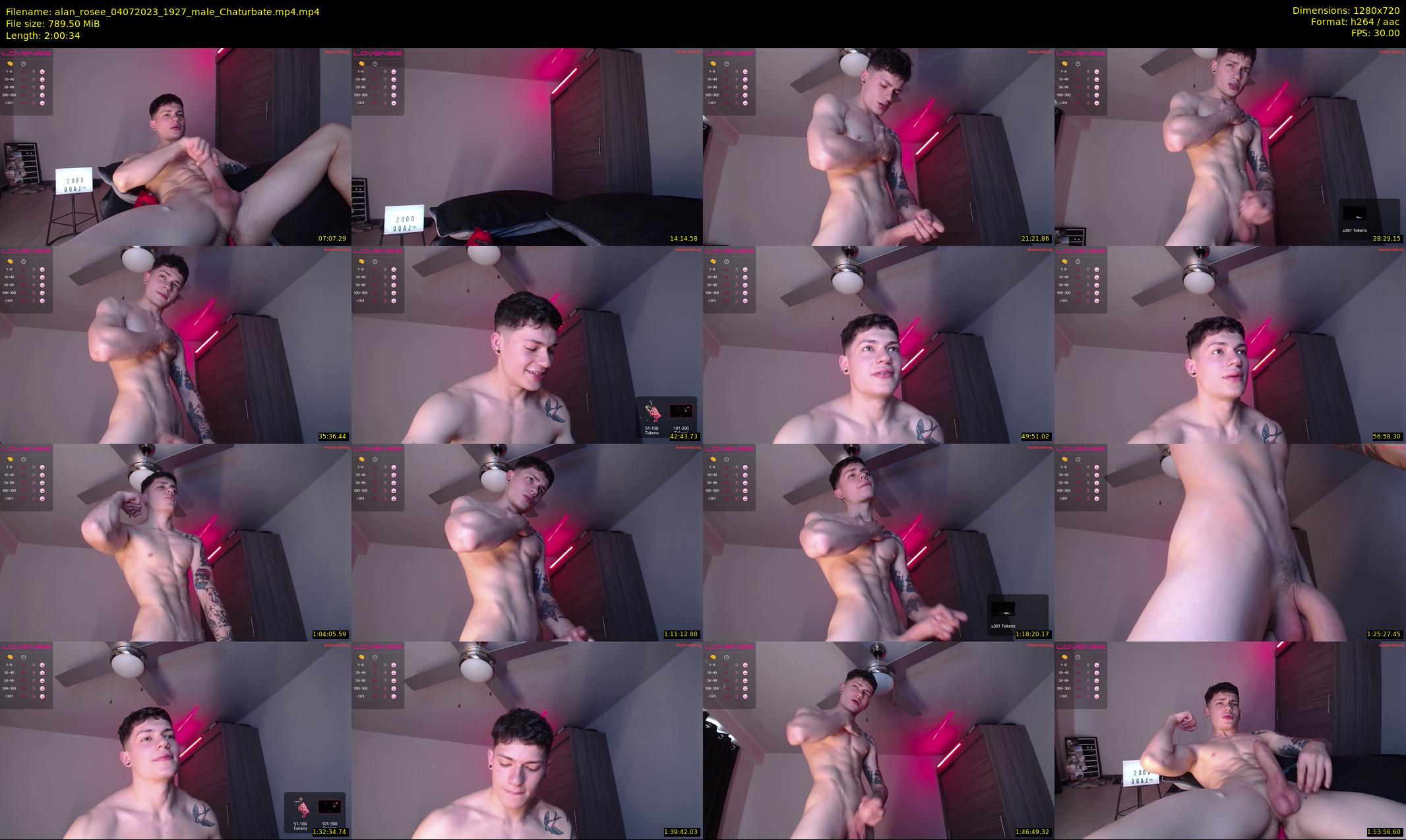 alan_rosee — 121 minute Chaturbate male cam show recording, 720p, Jul 4, 2023