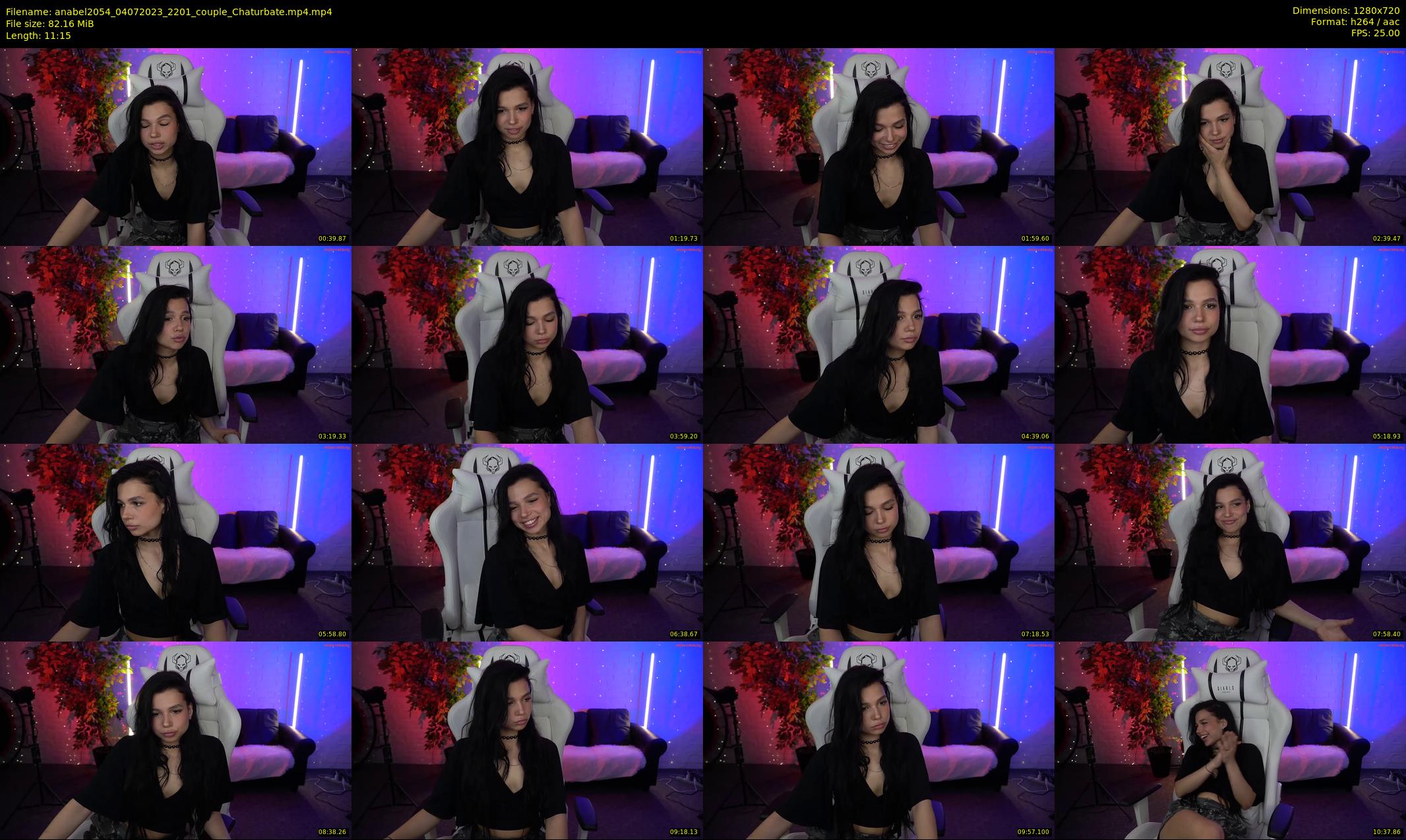 anabel2054 — 12 minute Chaturbate female cam show recording, 720p, Jul 4, 2023