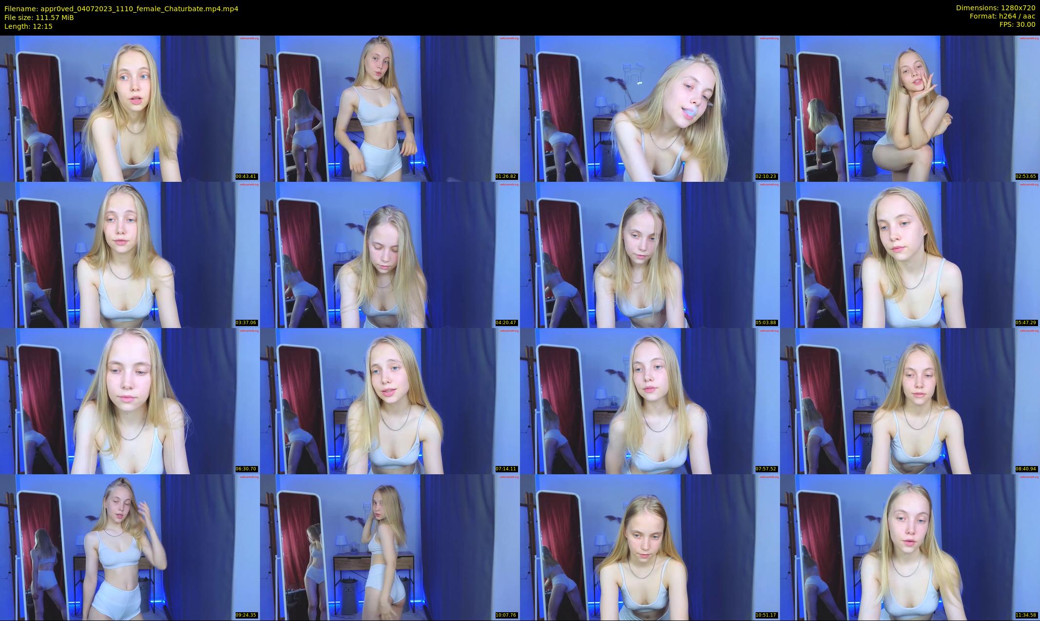 appr0ved — 13 minute Chaturbate female cam show recording, 720p, Jul 4, 2023