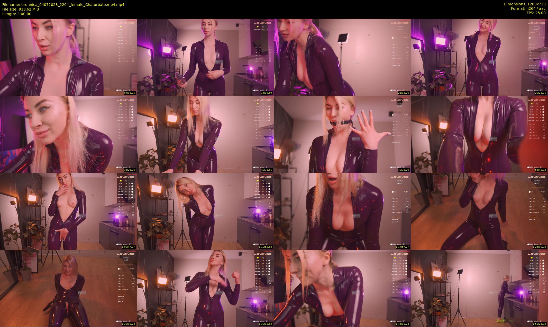 bronnica — 120 minute Chaturbate female cam show recording, 720p, Jul 4, 2023
