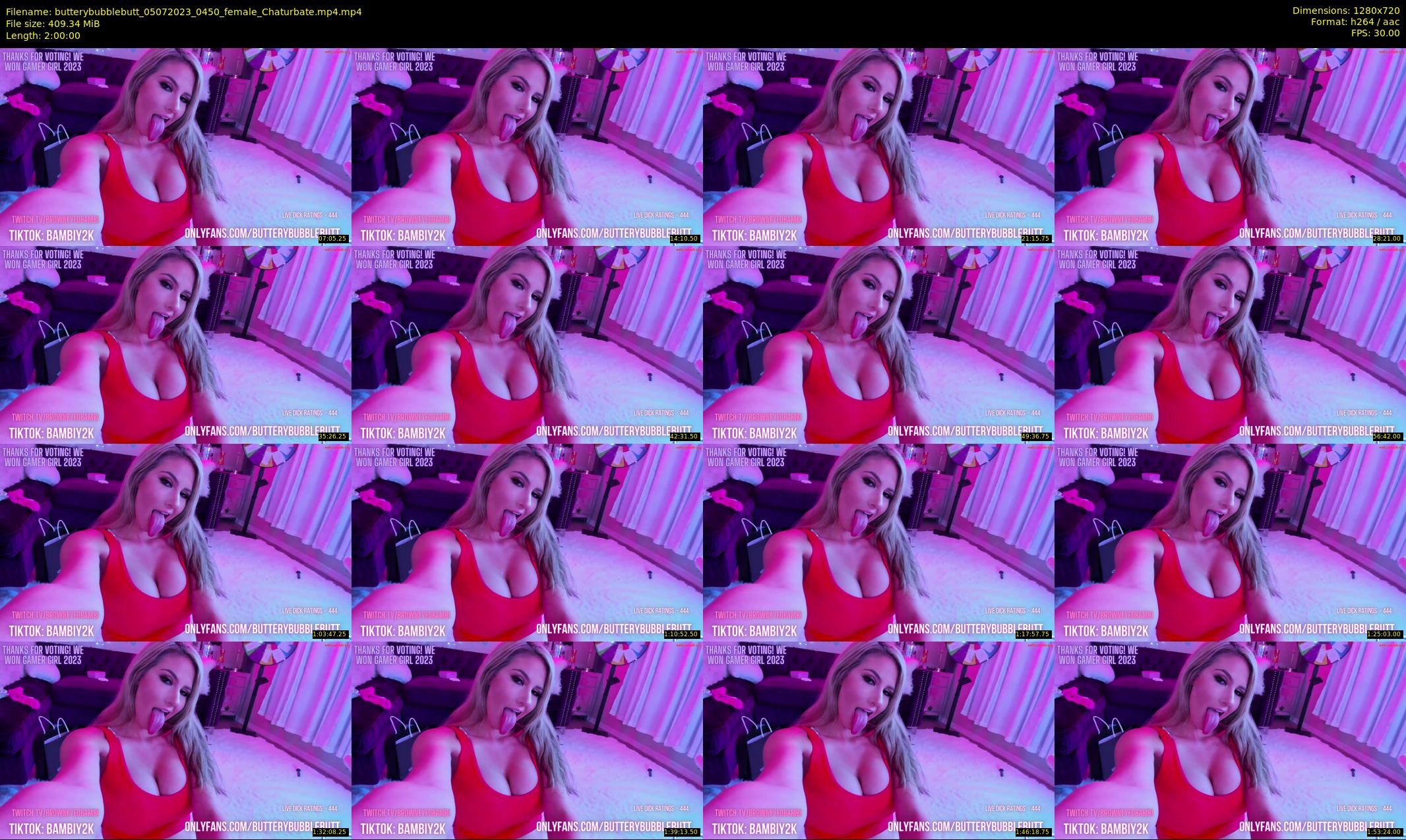 butterybubblebutt — 120 minute Chaturbate couple cam show recording, 720p, Jul 5, 2023