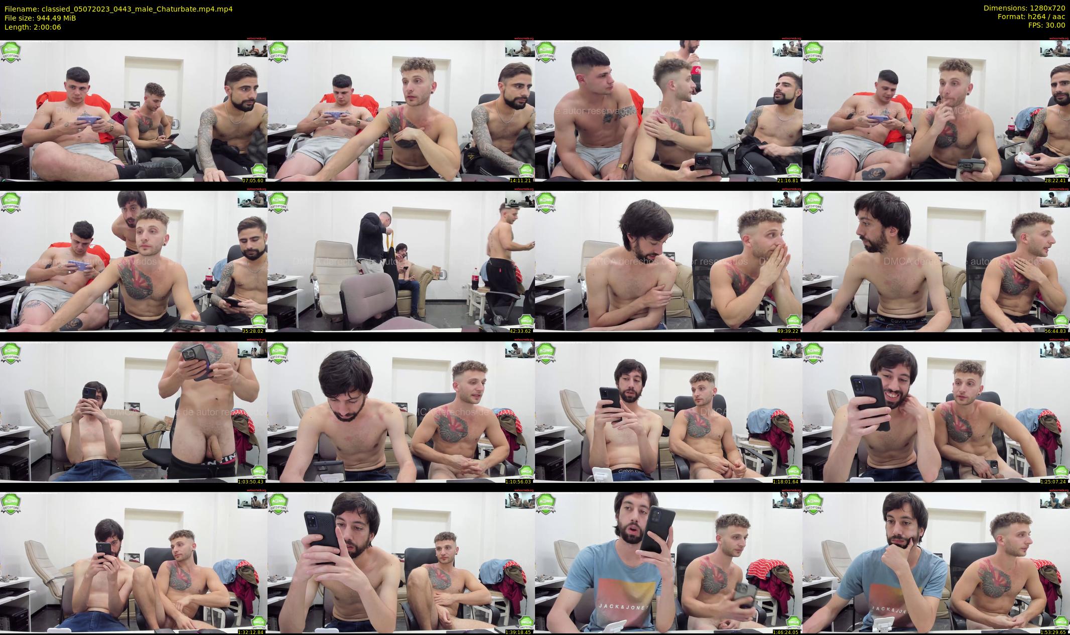 classied — 121 minute Chaturbate male cam show recording, 720p, Jul 5, 2023