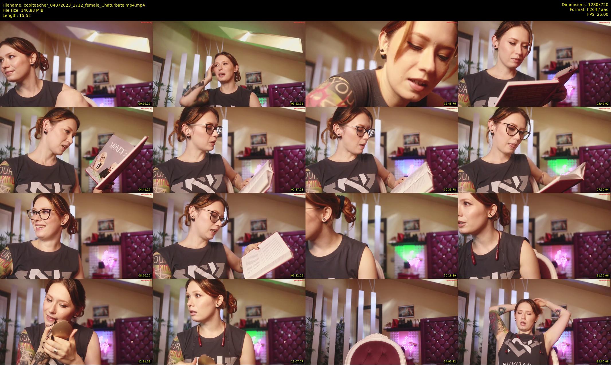 coolteacher — 16 minute Chaturbate female cam show recording, 720p, Jul 4, 2023