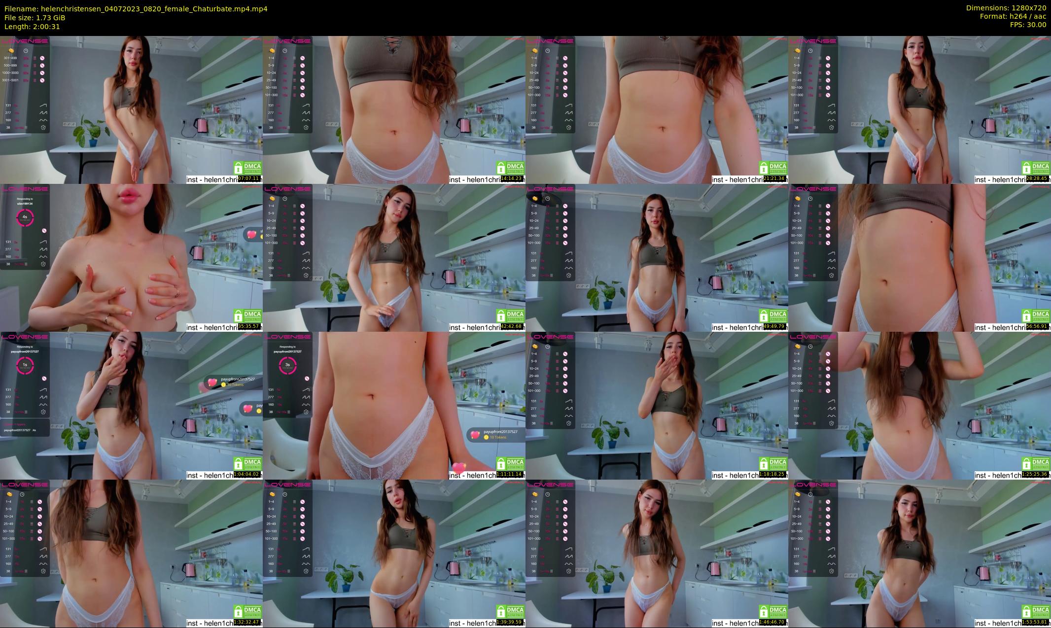 helenchristensen — 121 minute Chaturbate female cam show recording, 720p, Jul 4, 2023