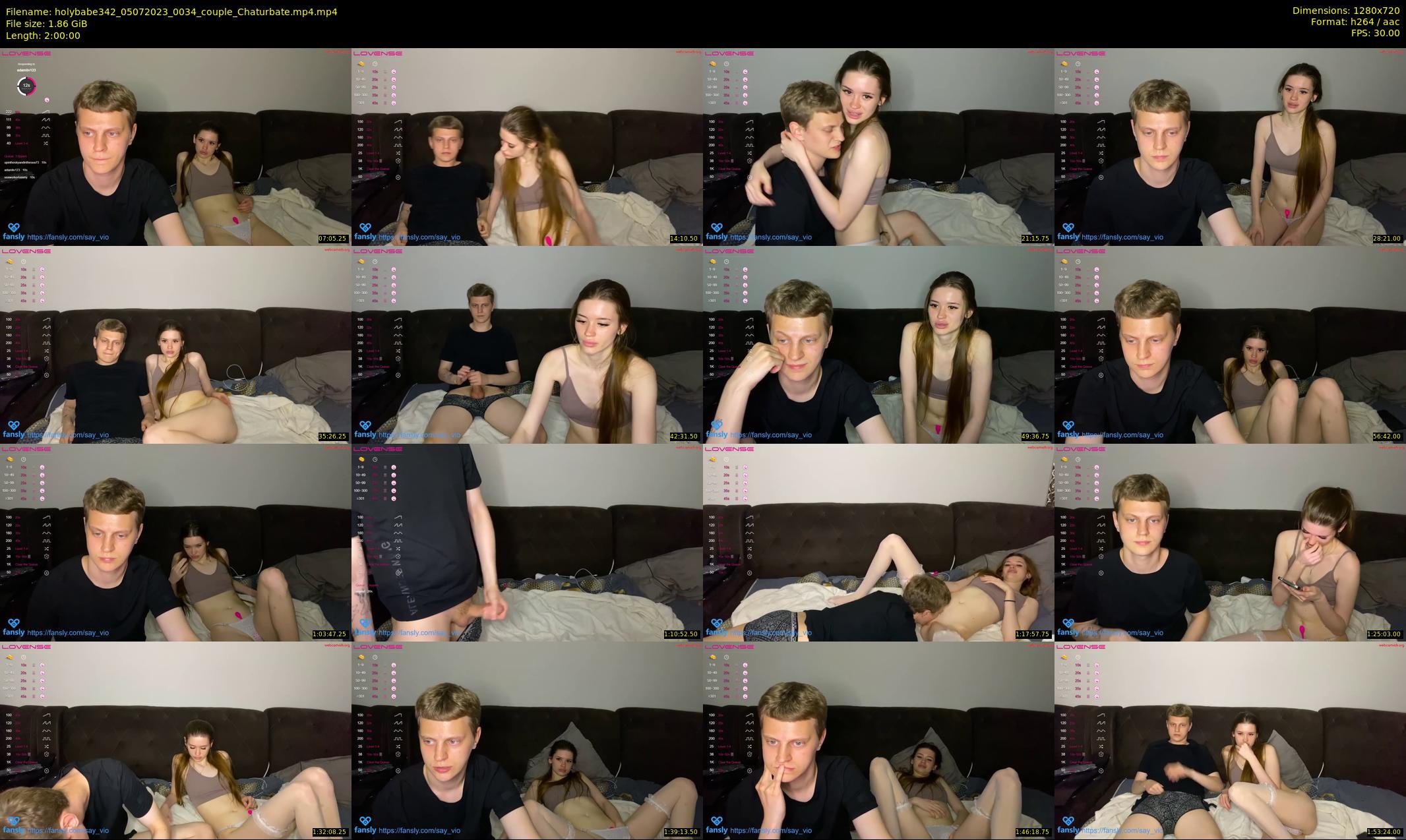 holybabe342 — 120 minute Chaturbate couple cam show recording, 720p, Jul 5, 2023