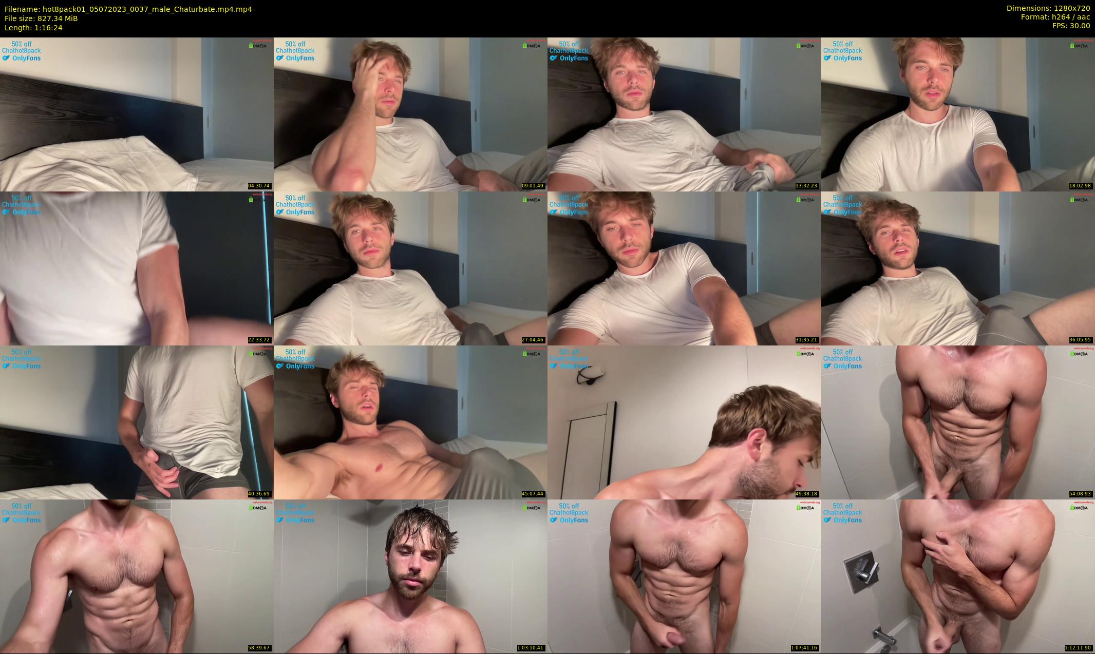 hot8pack01 — 77 minute Chaturbate male cam show recording, 720p, Jul 5, 2023