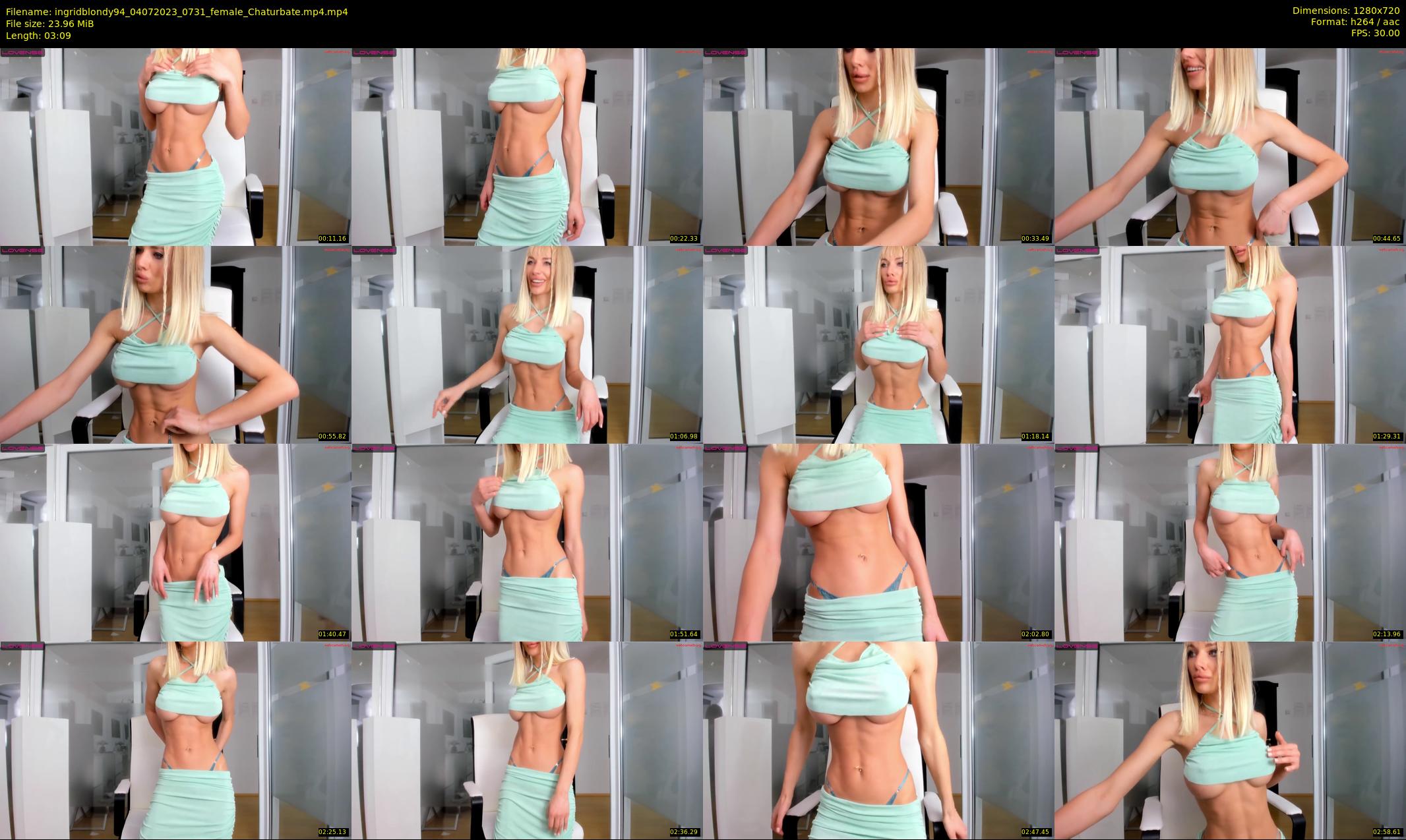 ingridblondy94 — 4 minute Chaturbate female cam show recording, 720p, Jul 4, 2023