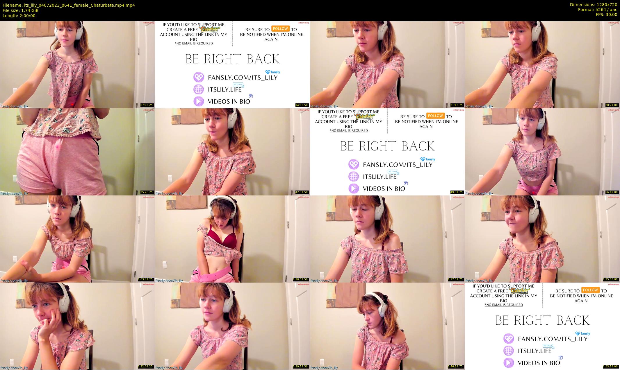 its_lily — 120 minute Chaturbate female cam show recording, 720p, Jul 4, 2023
