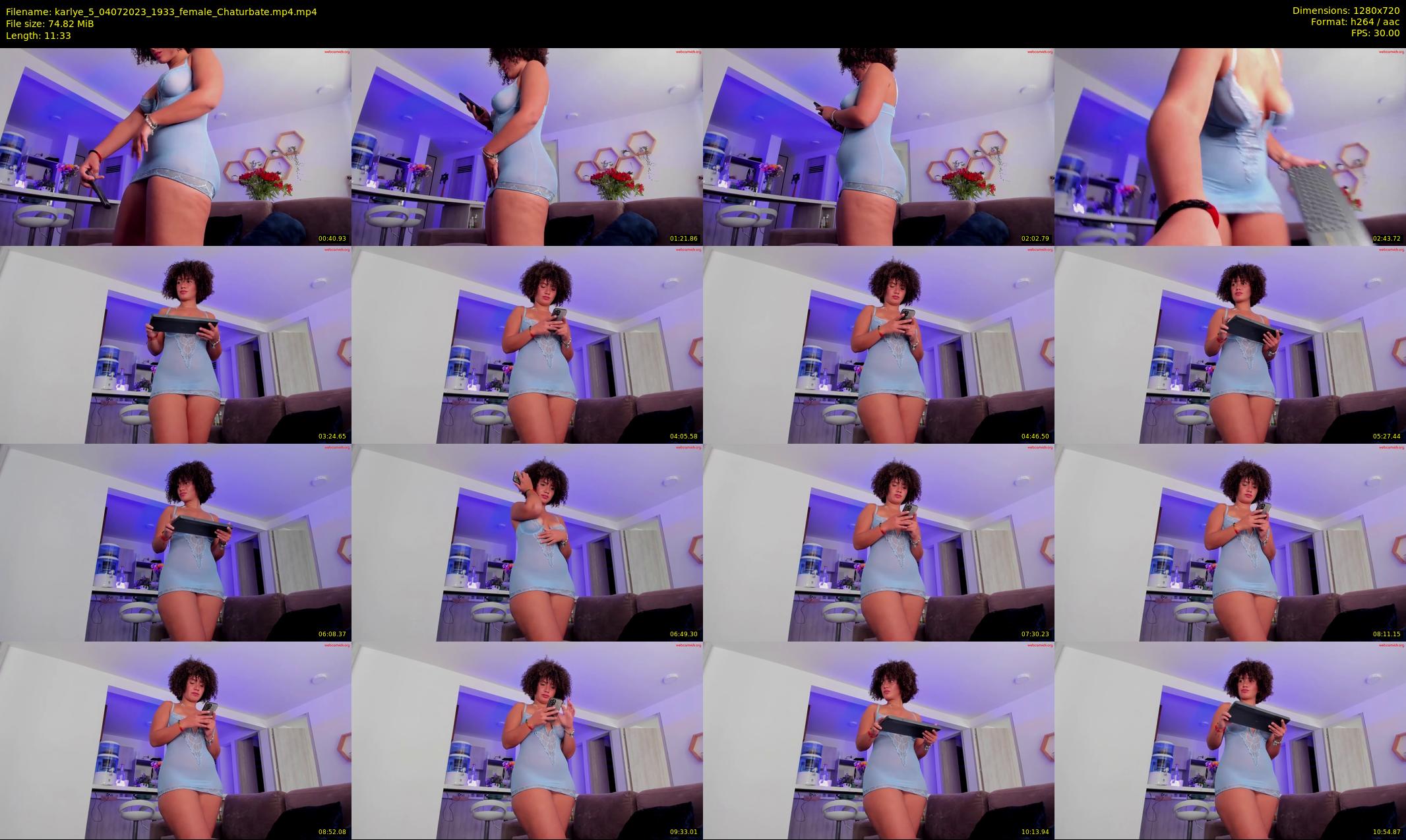 karlye_5 — 12 minute Chaturbate female cam show recording, 720p, Jul 4, 2023