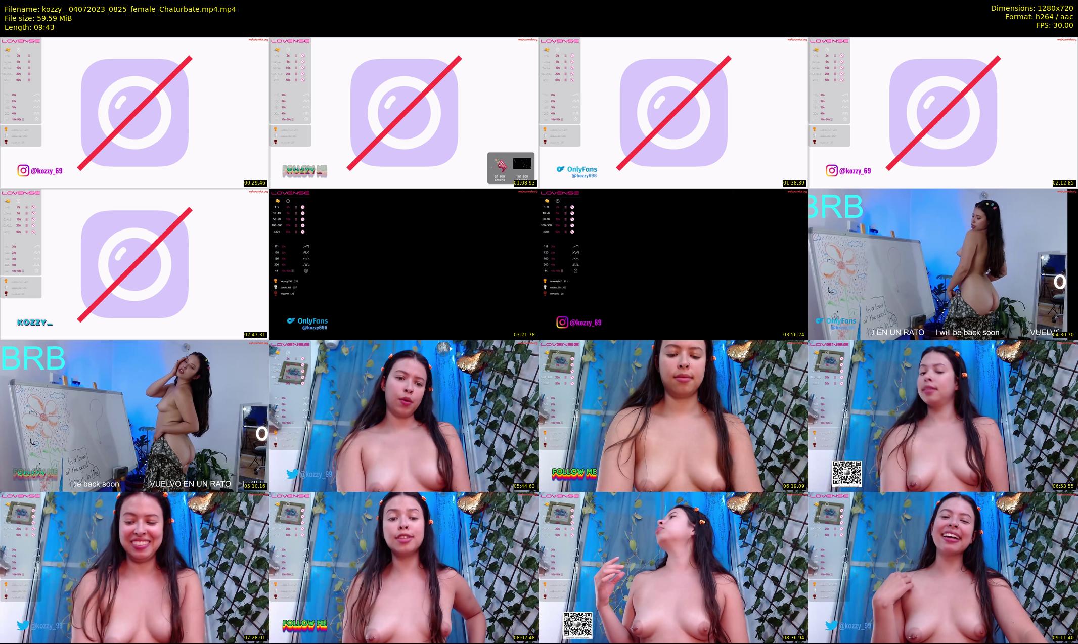 kozzy_ — 10 minute Chaturbate female cam show recording, 720p, Jul 4, 2023