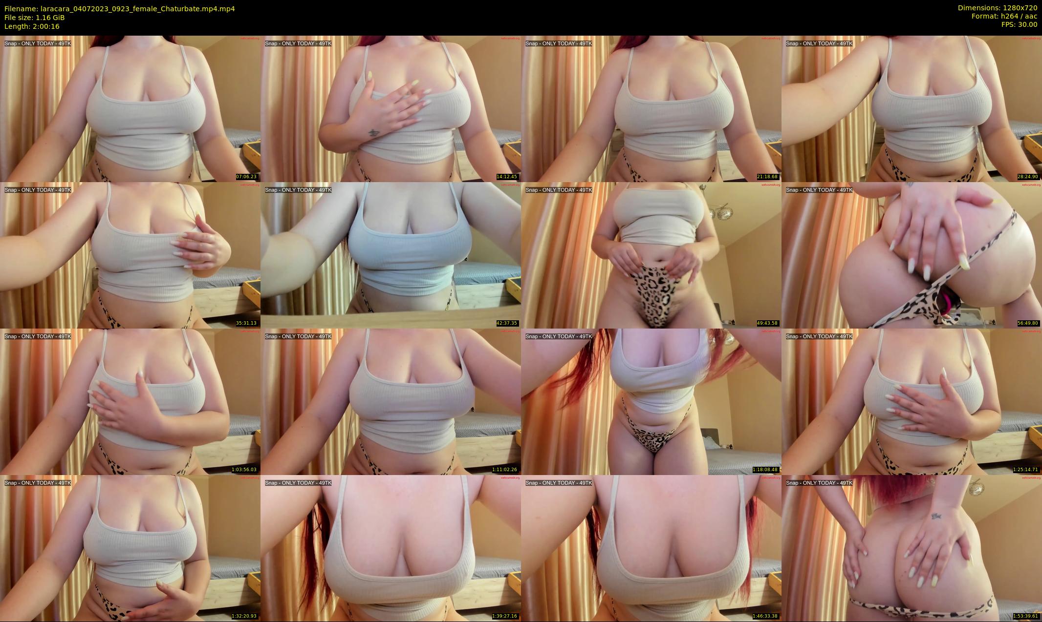 laracara — 121 minute Chaturbate female cam show recording, 720p, Jul 4, 2023