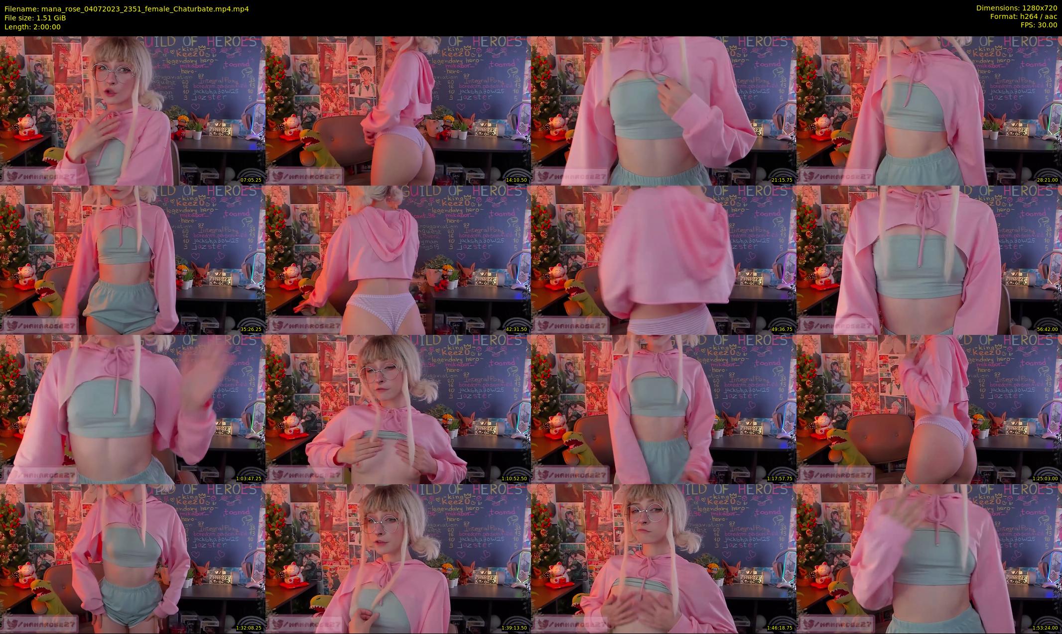 mana_rose — 120 minute Chaturbate female cam show recording, 720p, Jul 4, 2023