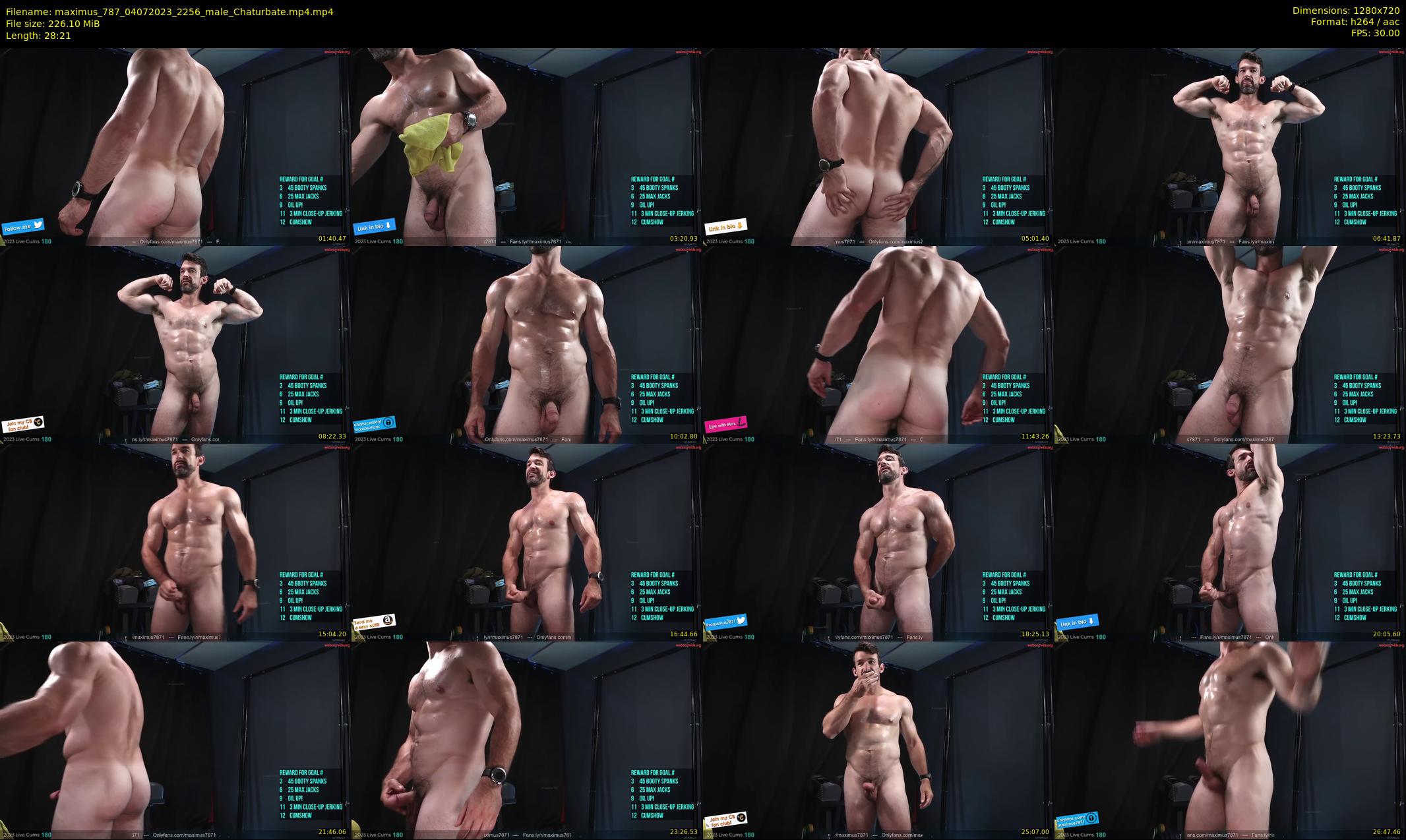 maximus_787 — 29 minute Chaturbate male cam show recording, 720p, Jul 4, 2023
