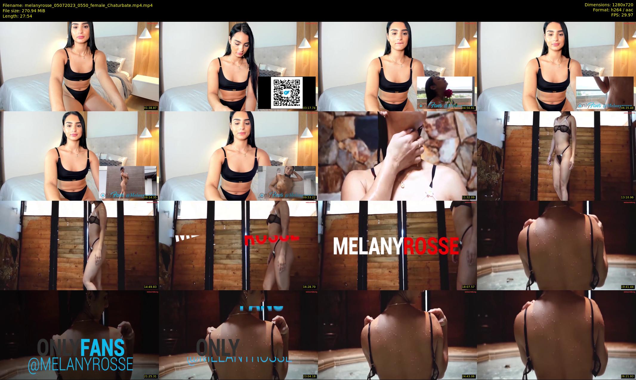 melanyrosse — 28 minute Chaturbate female cam show recording, 720p, Jul 5, 2023