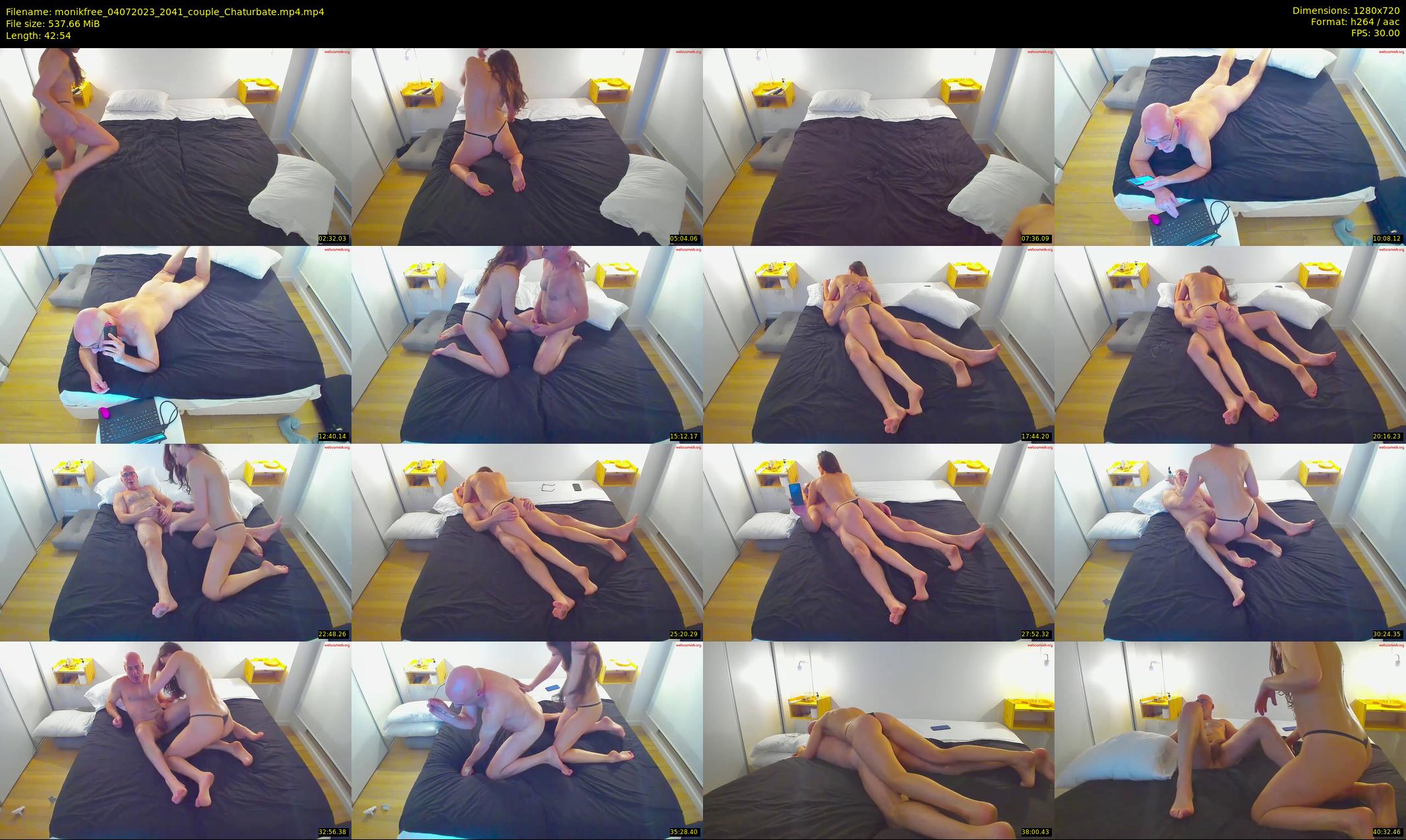 monikfree — 43 minute Chaturbate couple cam show recording, 720p, Jul 4, 2023