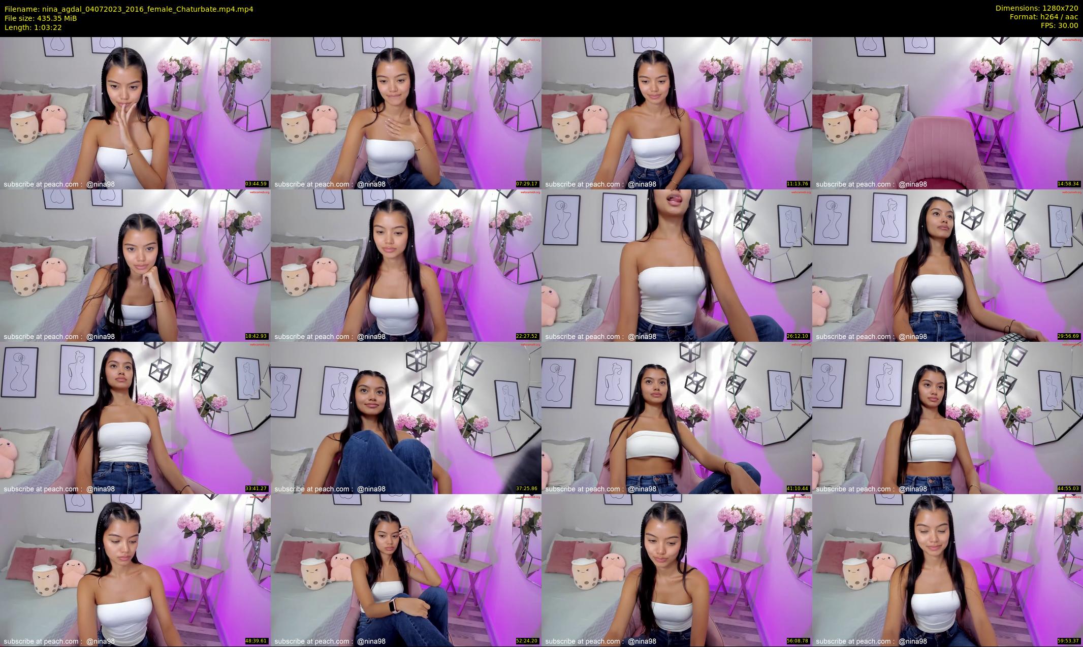 nina_agdal — 64 minute Chaturbate female cam show recording, 720p, Jul 4, 2023
