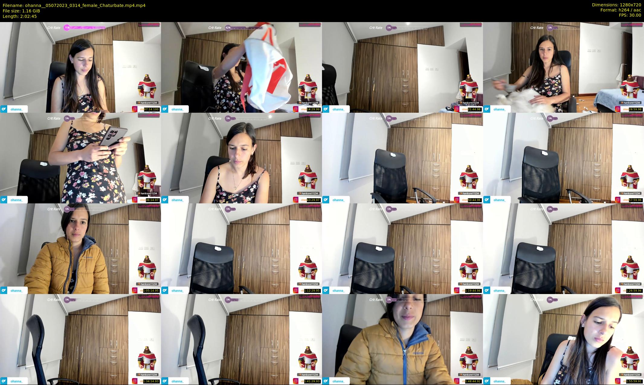 ohanna_ — 123 minute Chaturbate female cam show recording, 720p, Jul 5, 2023