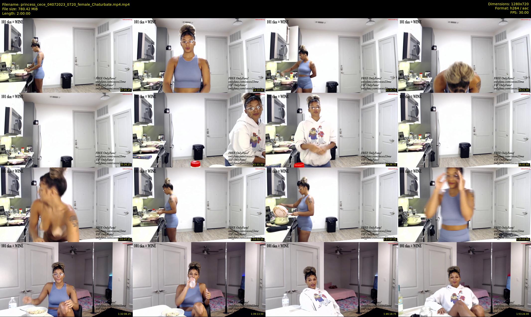 princess_cece — 120 minute Chaturbate female cam show recording, 720p, Jul 4, 2023