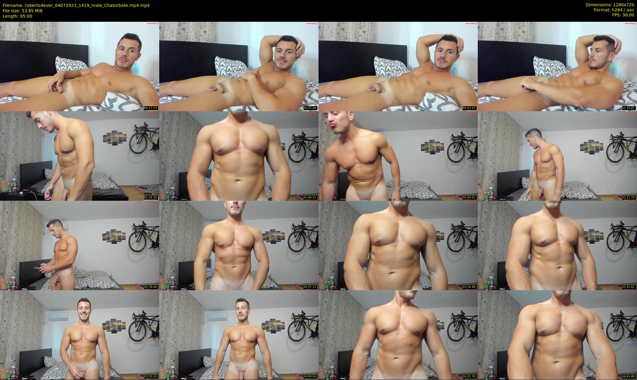 roberto4ever — 5 minute Chaturbate male cam show recording, 720p, Jul 4, 2023