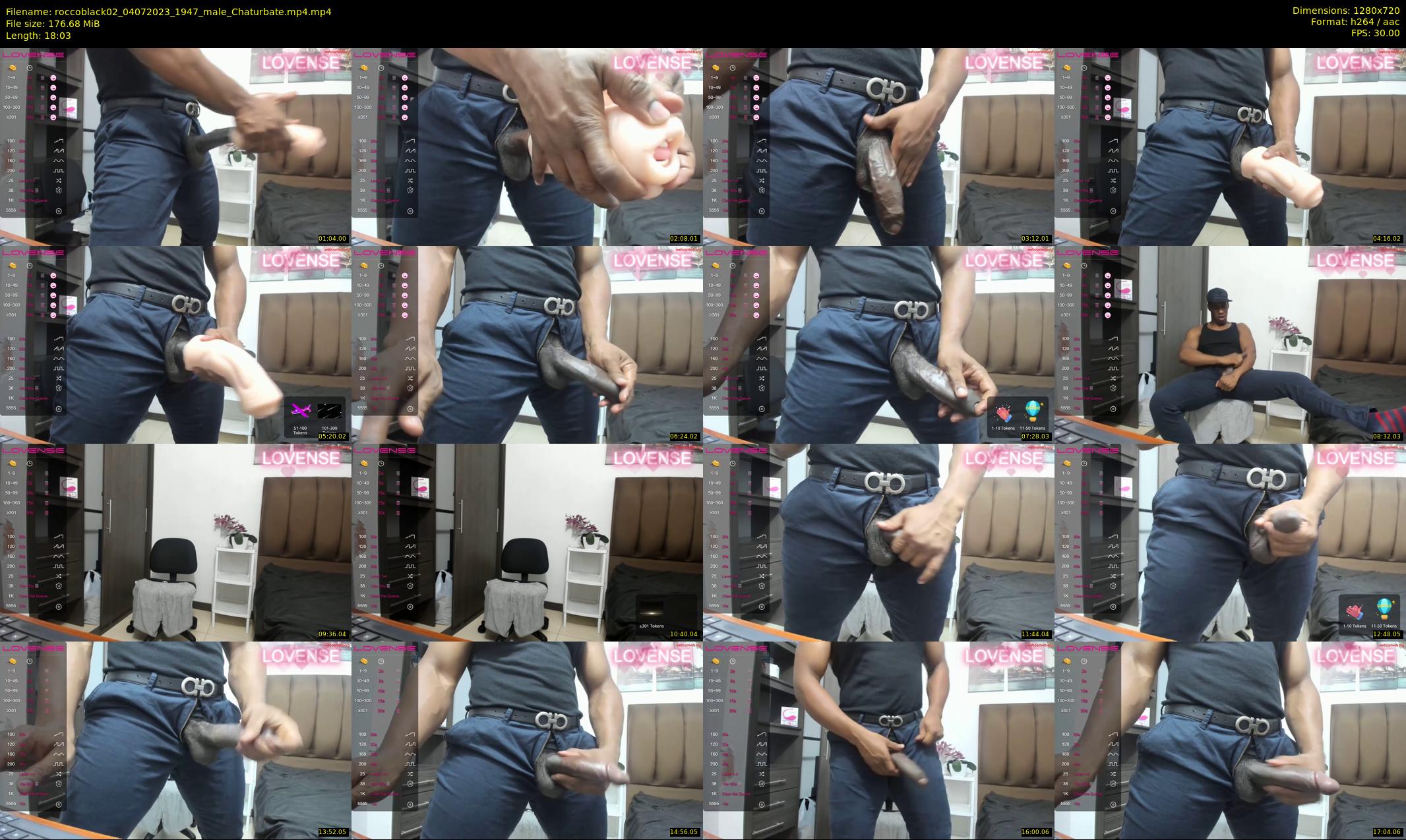 roccoblack02 — 19 minute Chaturbate male cam show recording, 720p, Jul 4, 2023