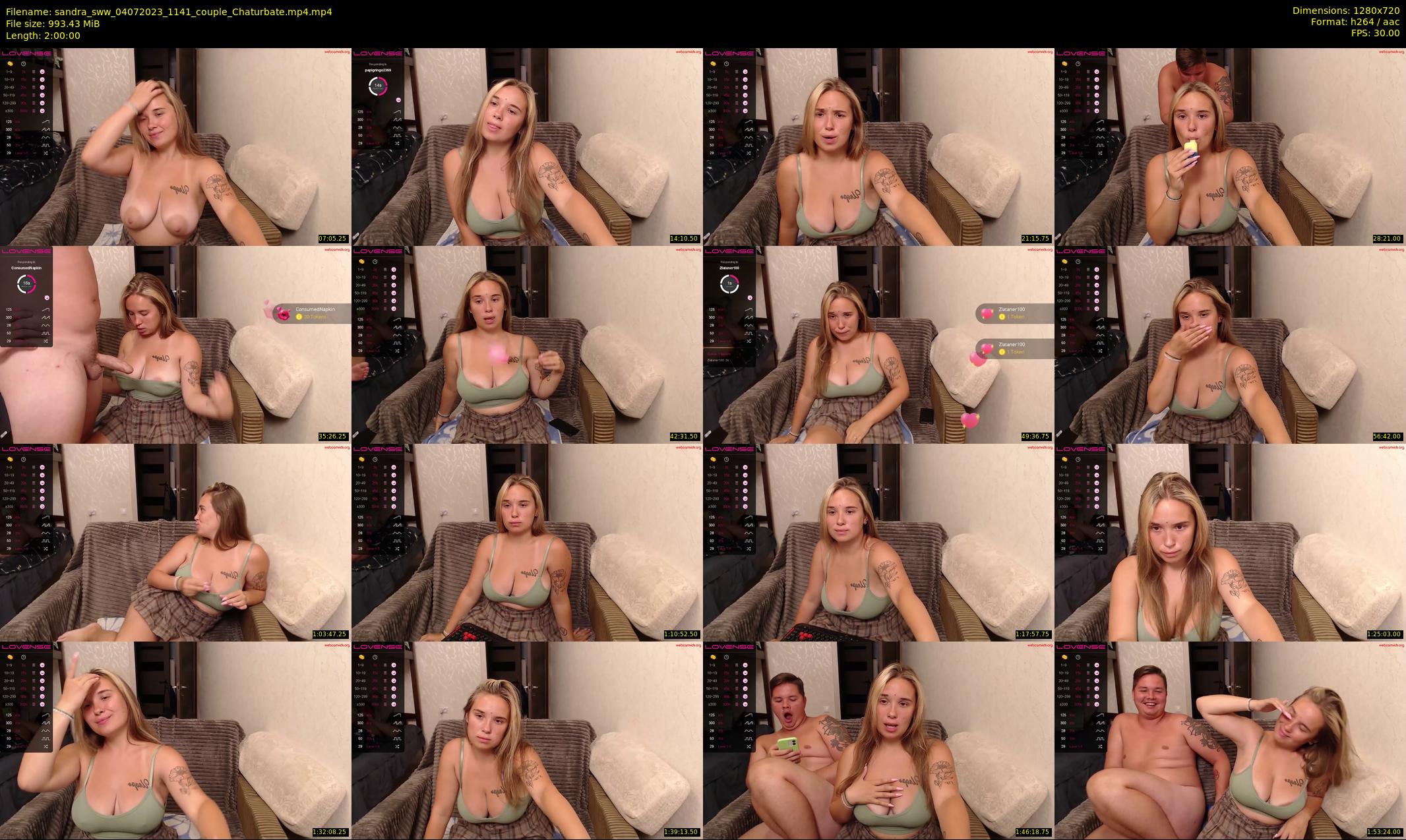 sandra_sww — 120 minute Chaturbate couple cam show recording, 720p, Jul 4, 2023