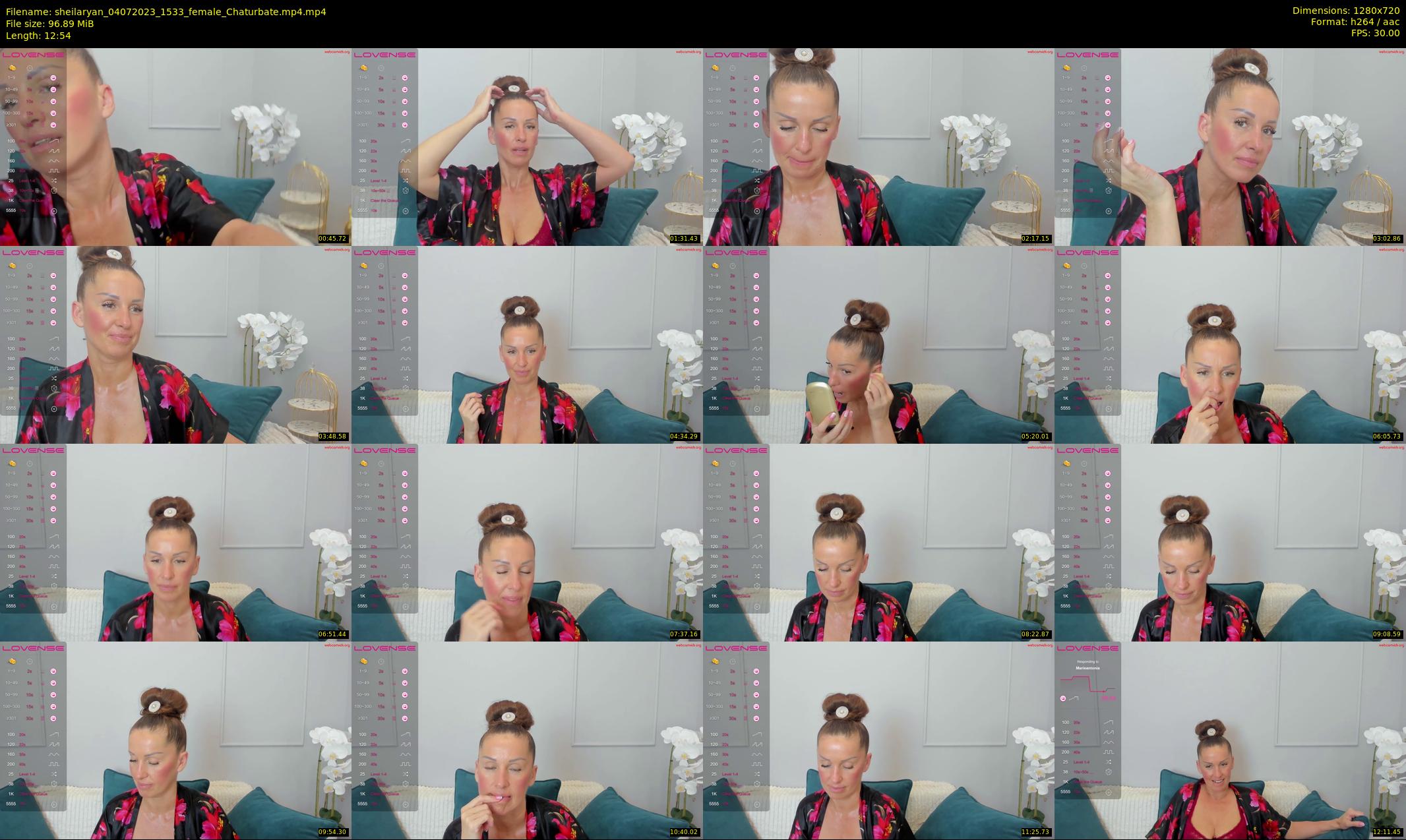sheilaryan — 13 minute Chaturbate female cam show recording, 720p, Jul 4, 2023