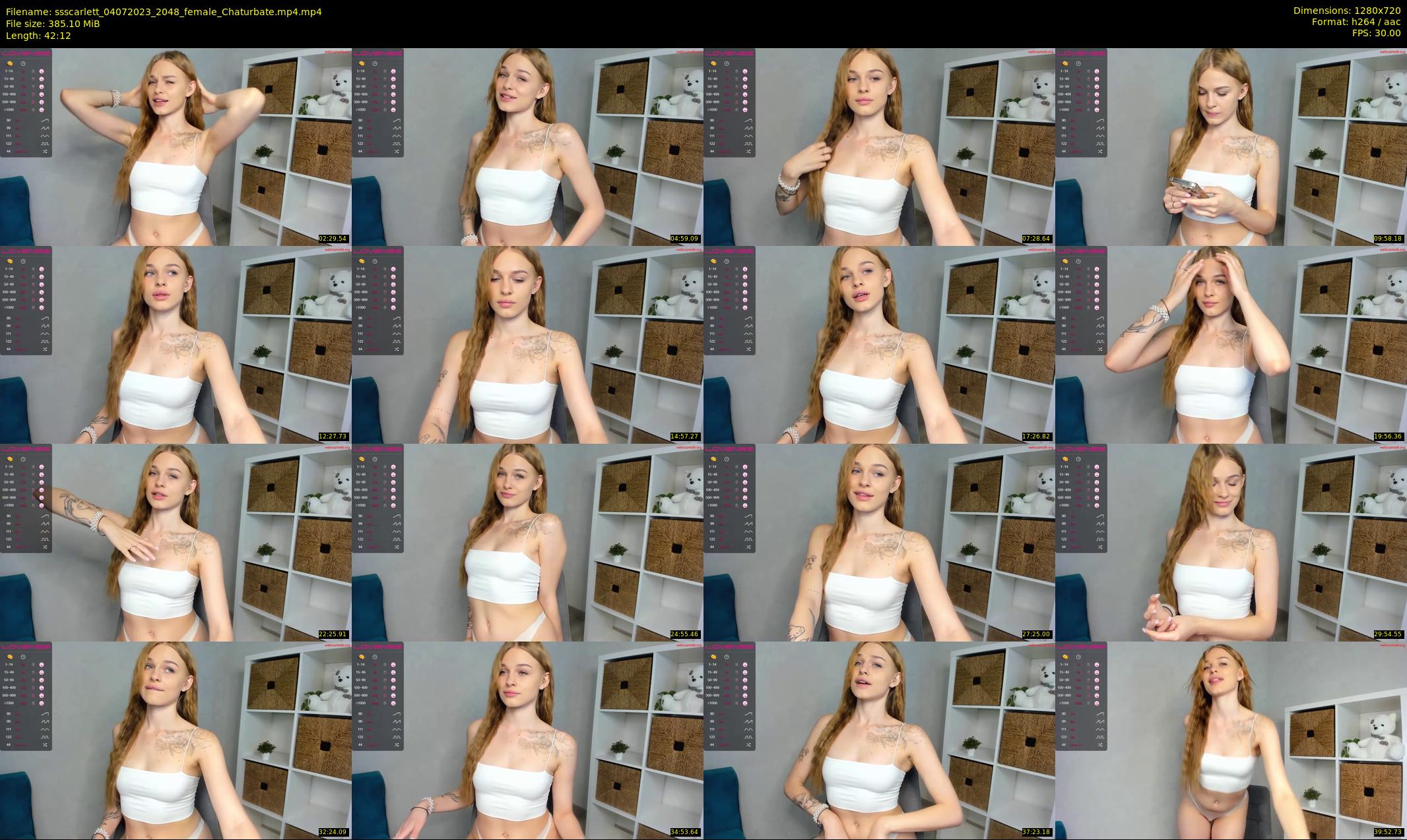 ssscarlett — 43 minute Chaturbate female cam show recording, 720p, Jul 4, 2023