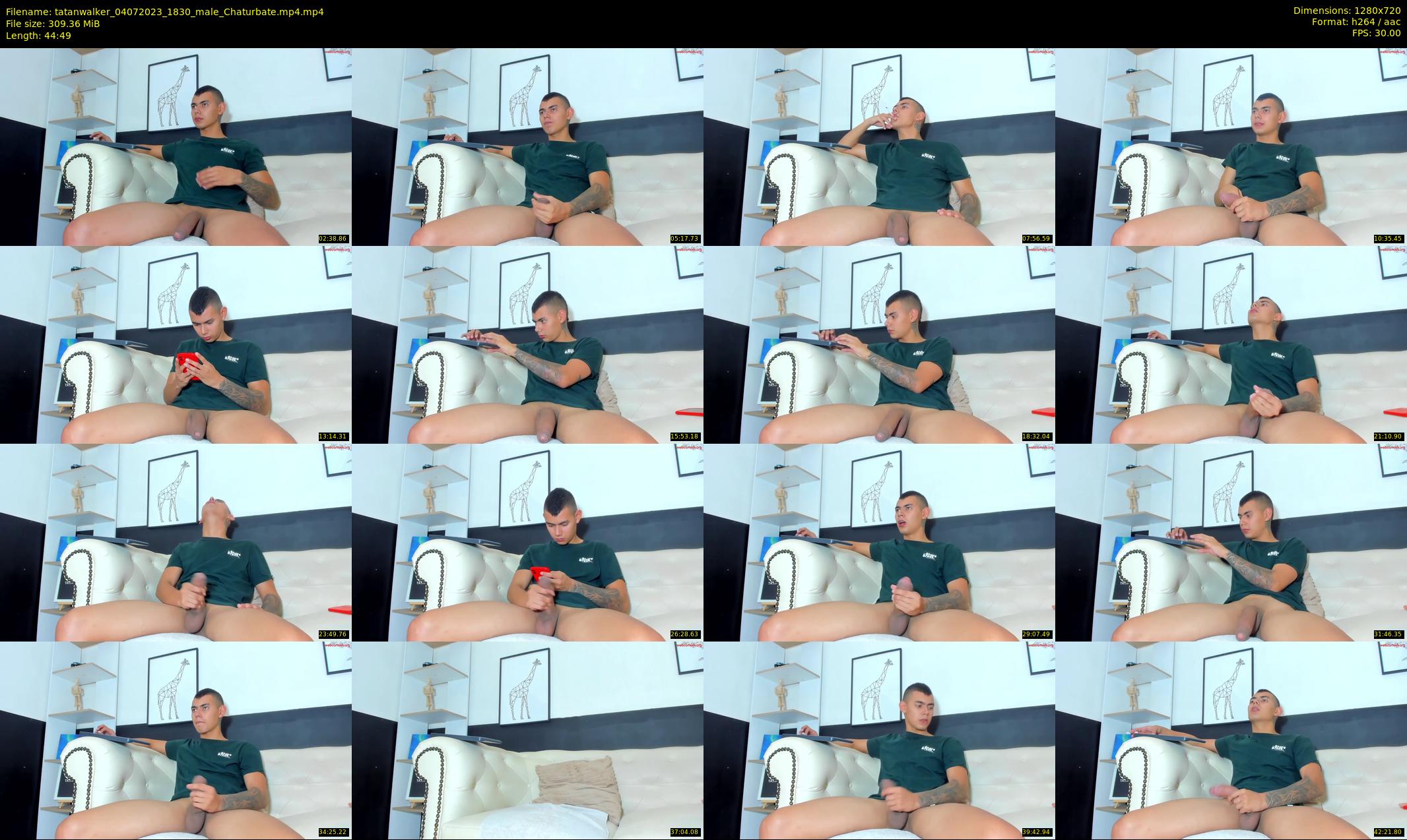 tatanwalker — 45 minute Chaturbate male cam show recording, 720p, Jul 4, 2023