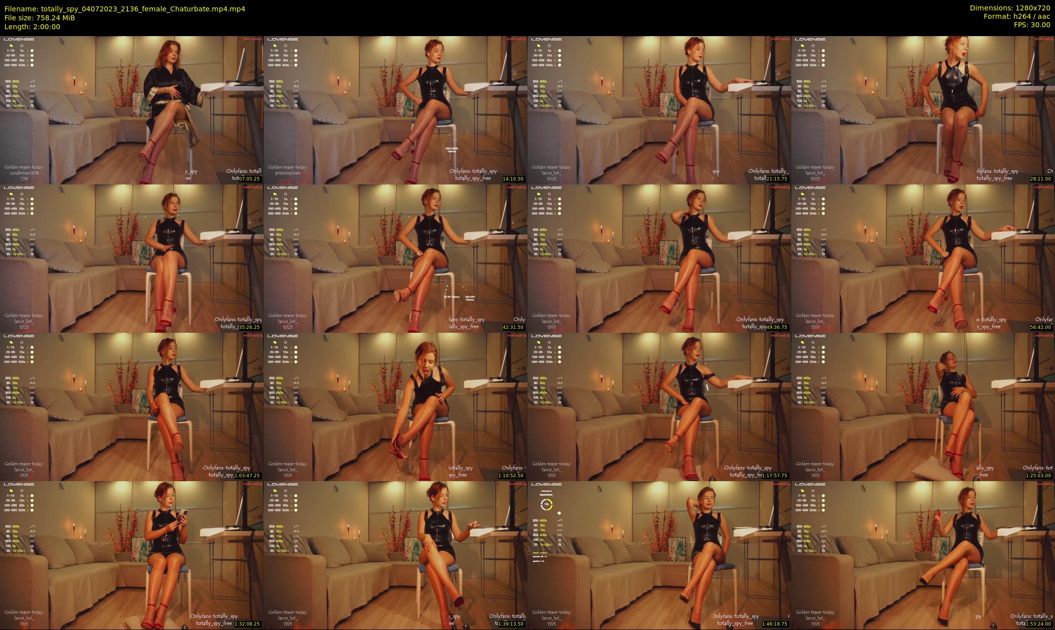 totally_spy — 120 minute Chaturbate female cam show recording, 720p, Jul 4, 2023