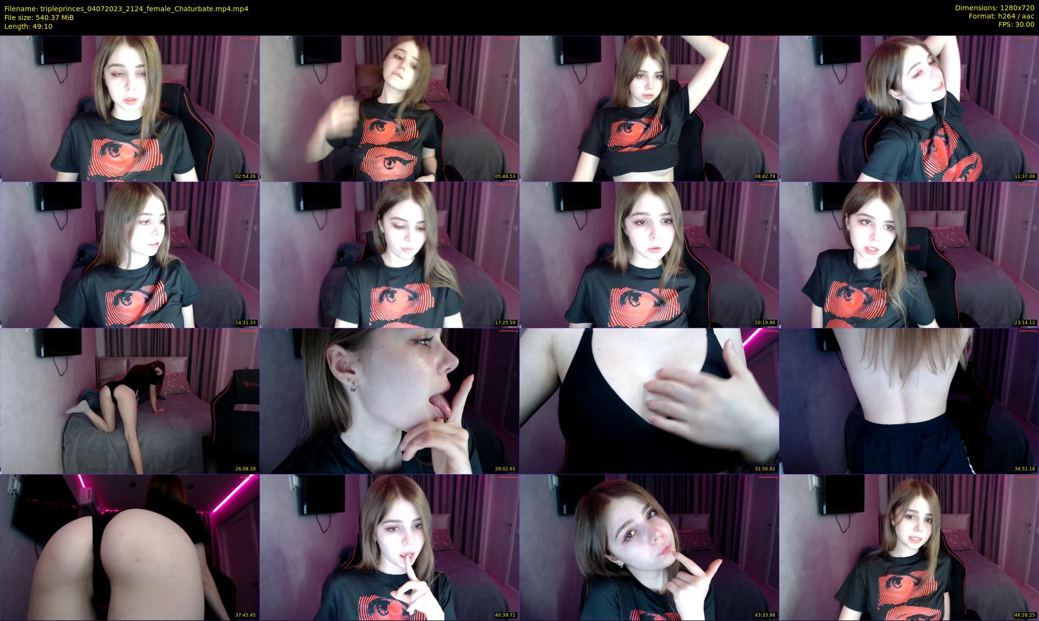 tripleprinces — 50 minute Chaturbate female cam show recording, 720p, Jul 4, 2023