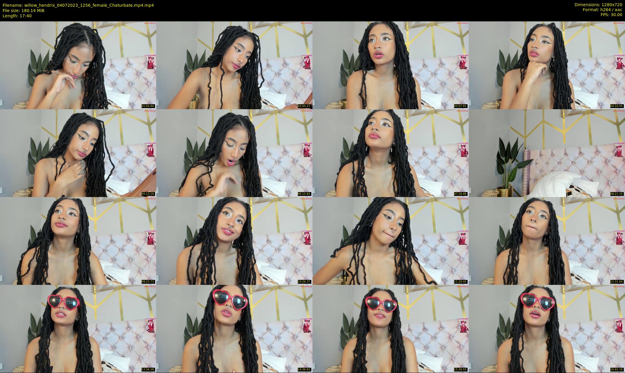 willow_hendrix — 18 minute Chaturbate female cam show recording, 720p, Jul 4, 2023