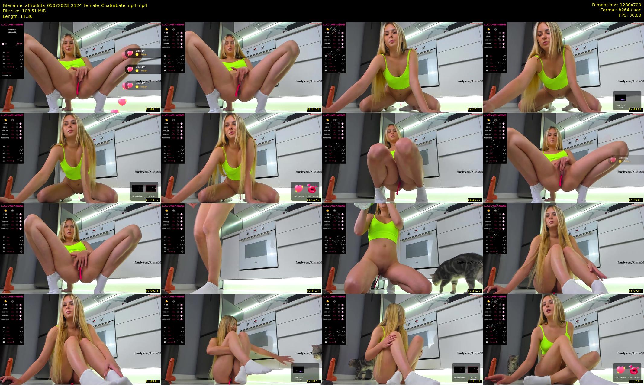 affroditta — 12 minute Chaturbate female cam show recording, 720p, Jul 5, 2023