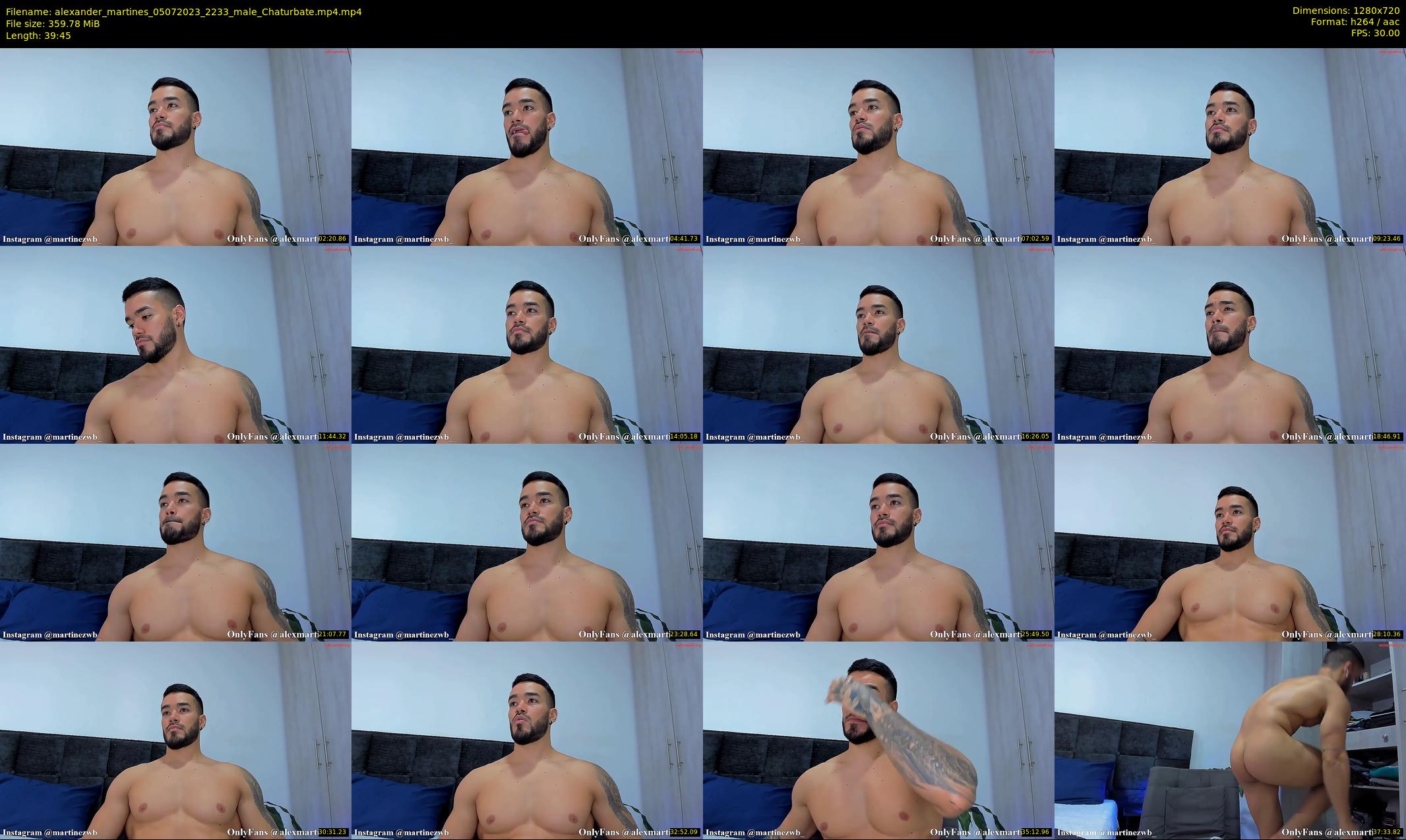 alexander_martines — 40 minute Chaturbate male cam show recording, 720p, Jul 5, 2023