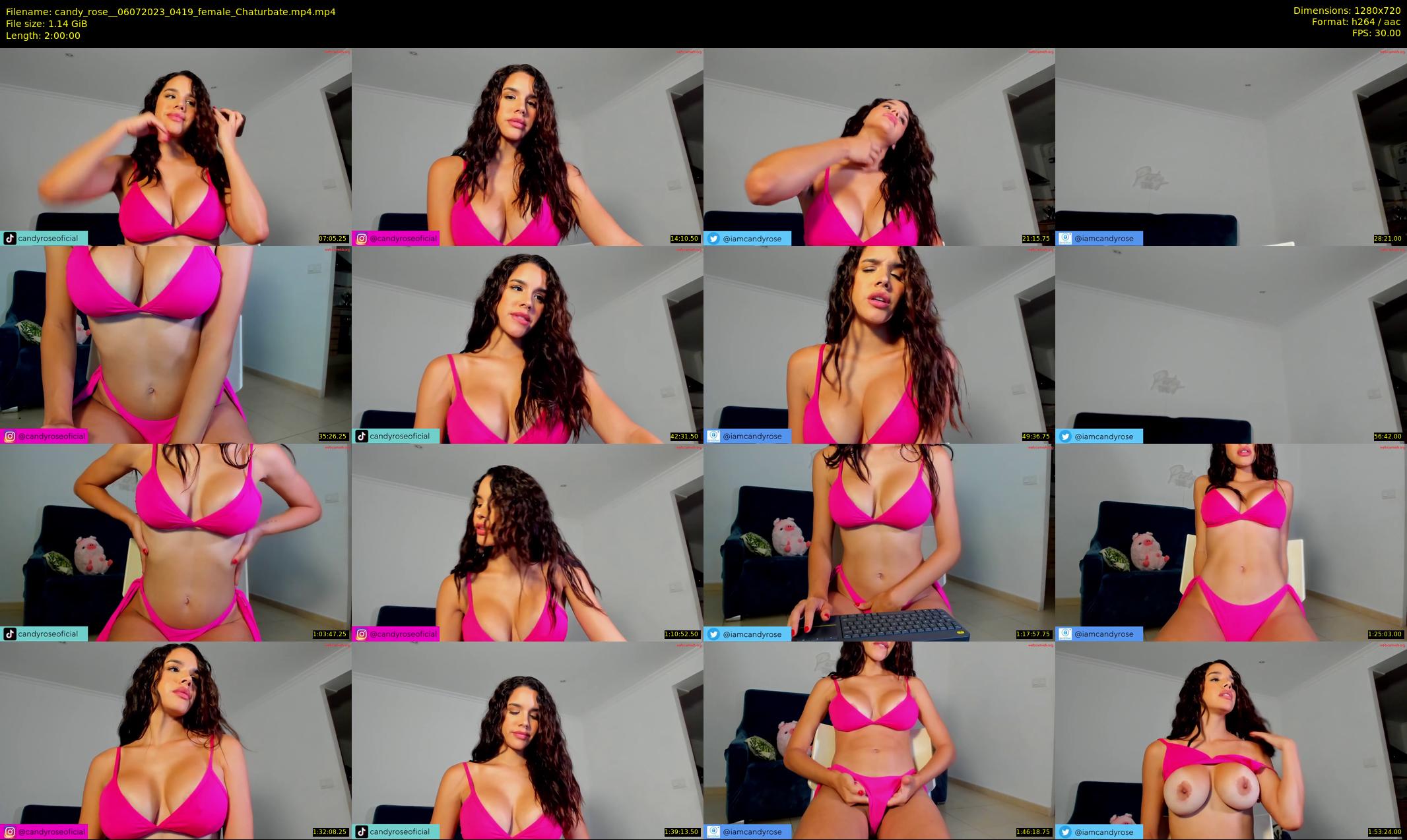 candy_rose_ — 120 minute Chaturbate female cam show recording, 720p, Jul 6, 2023