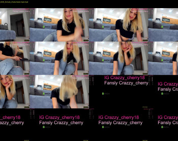crazzy_cherry — 12 minute Chaturbate female cam show recording, 720p, Jul 5, 2023