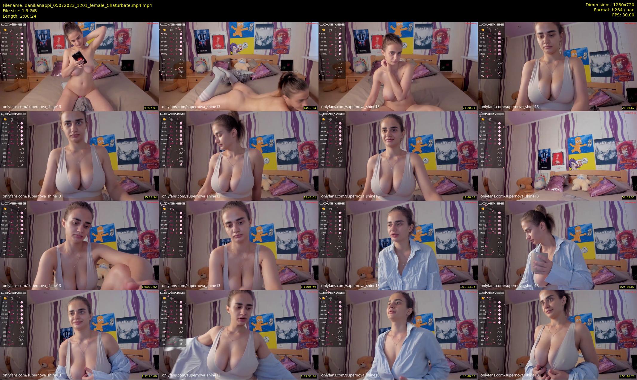 danikanappi — 121 minute Chaturbate female cam show recording, 720p, Jul 5, 2023