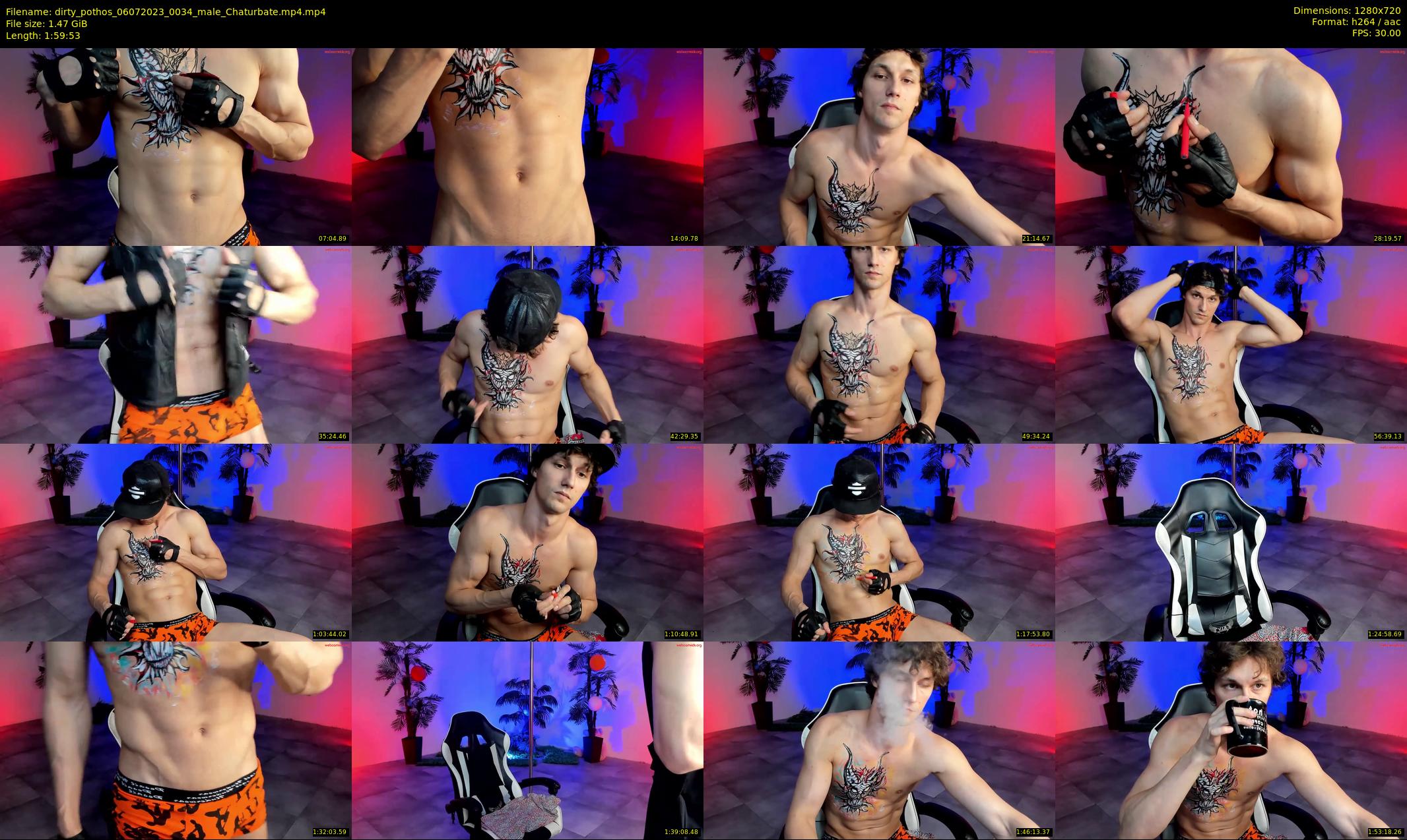 dirty_pothos — 120 minute Chaturbate male cam show recording, 720p, Jul 6, 2023