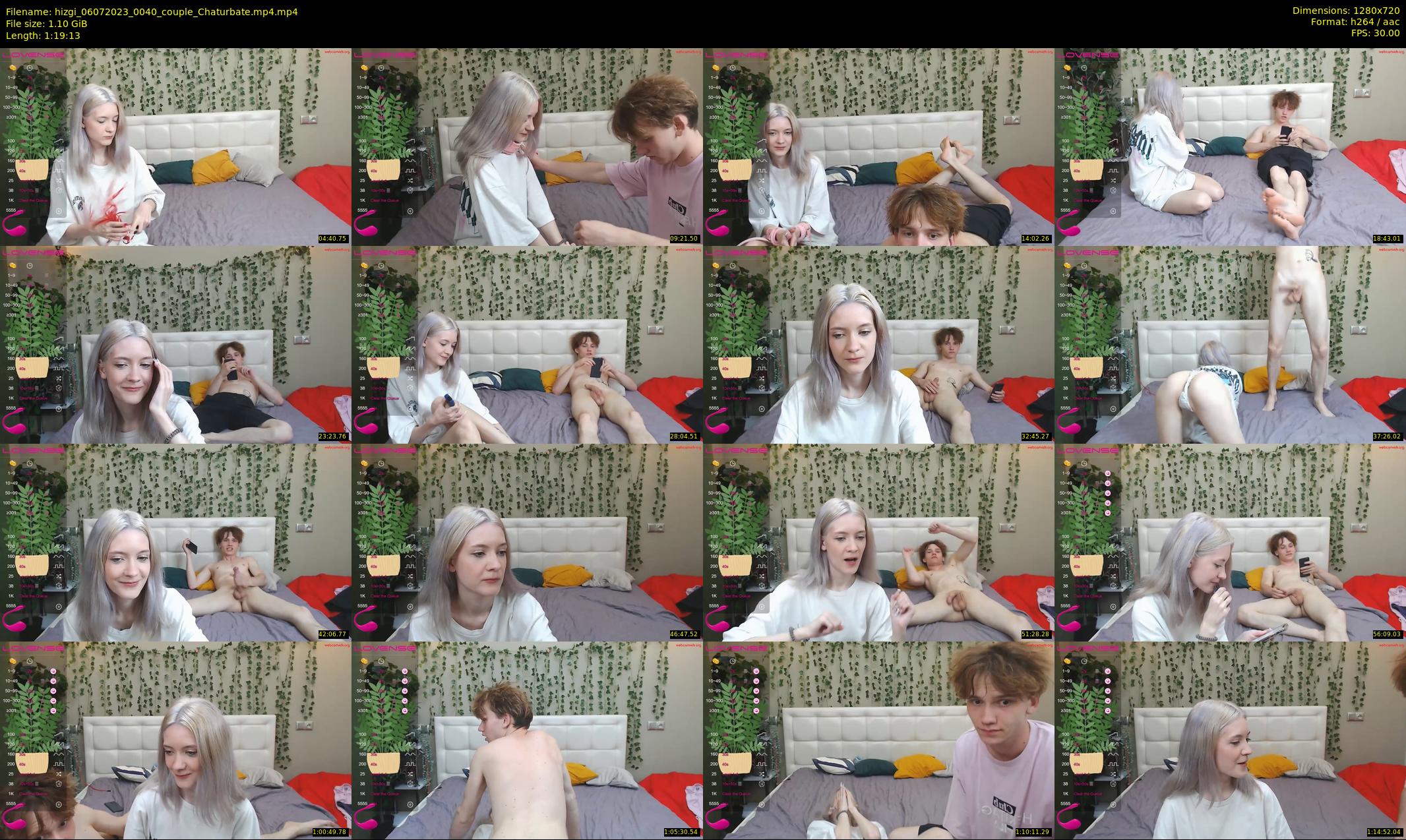 hizgi — 80 minute Chaturbate couple cam show recording, 720p, Jul 6, 2023