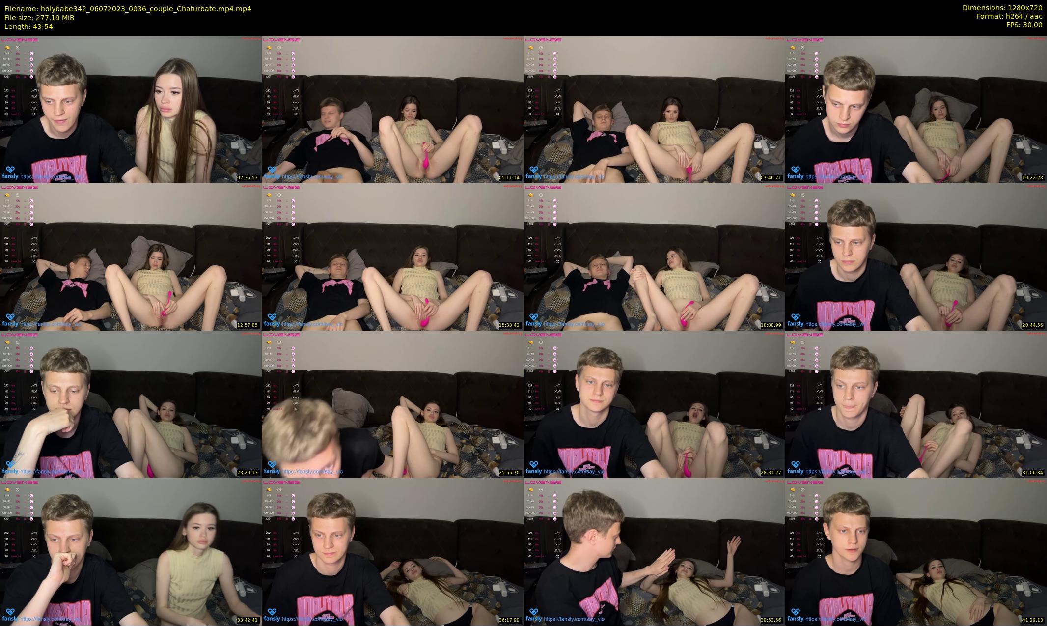 holybabe342 — 44 minute Chaturbate couple cam show recording, 720p, Jul 6, 2023