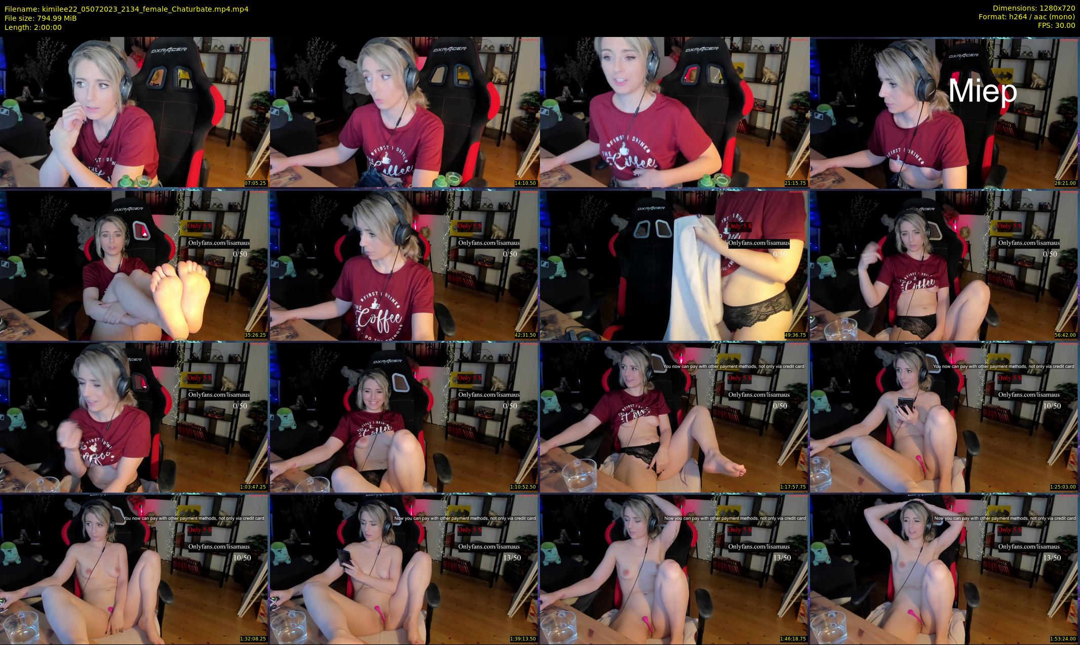 kimilee22 — 120 minute Chaturbate female cam show recording, 720p, Jul 5, 2023