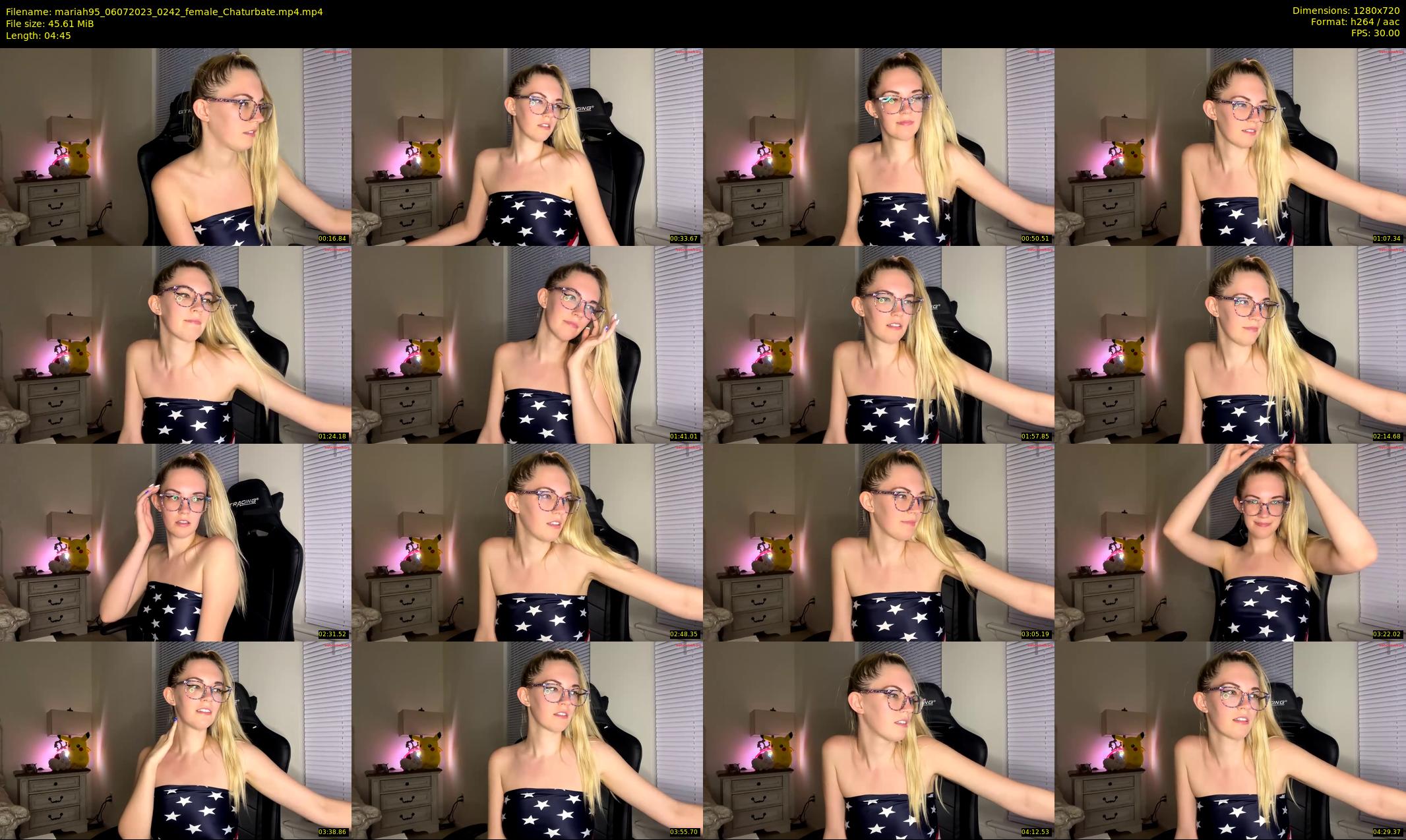 mariah95 — 5 minute Chaturbate female cam show recording, 720p, Jul 6, 2023
