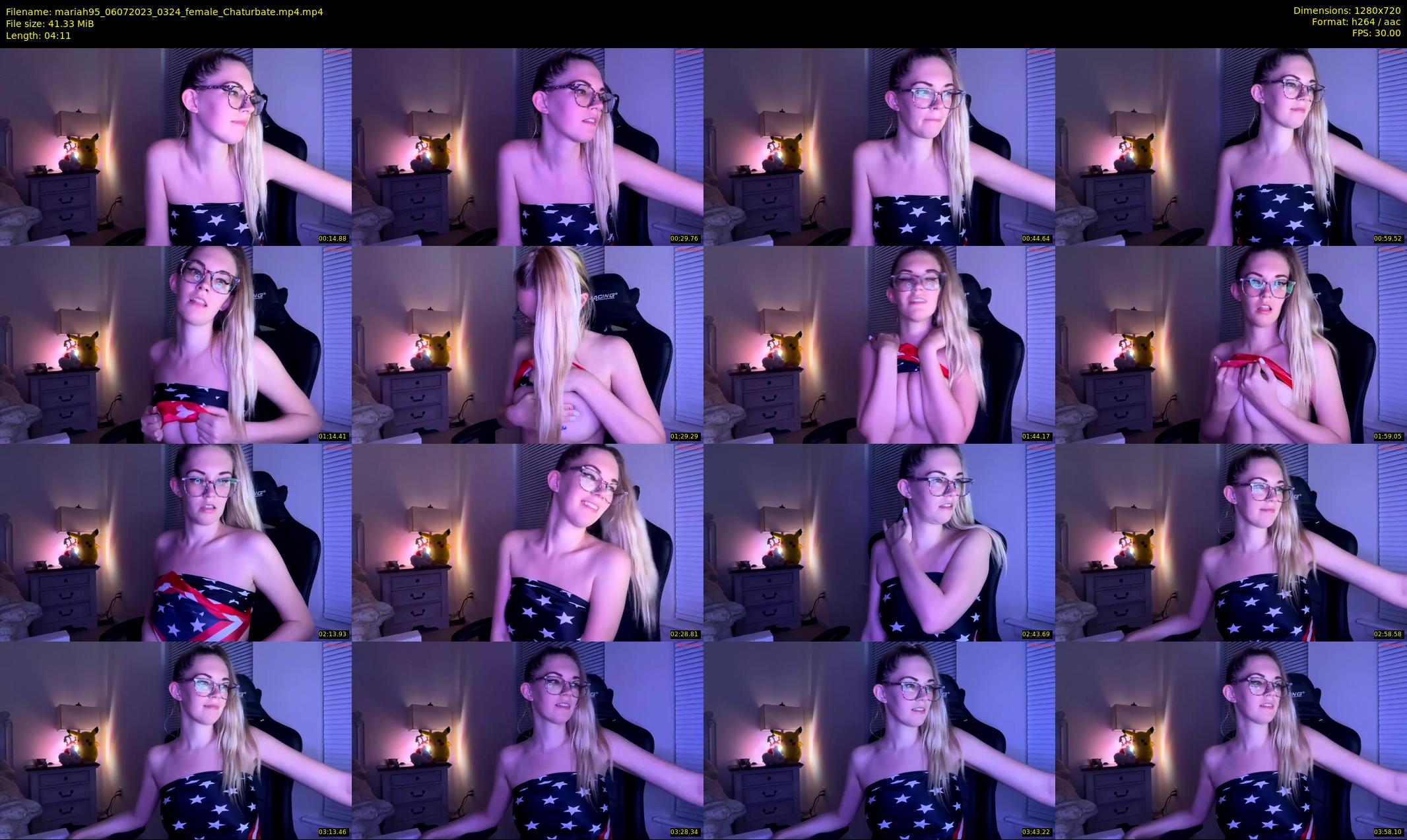 mariah95 — 5 minute Chaturbate female cam show recording, 720p, Jul 6, 2023