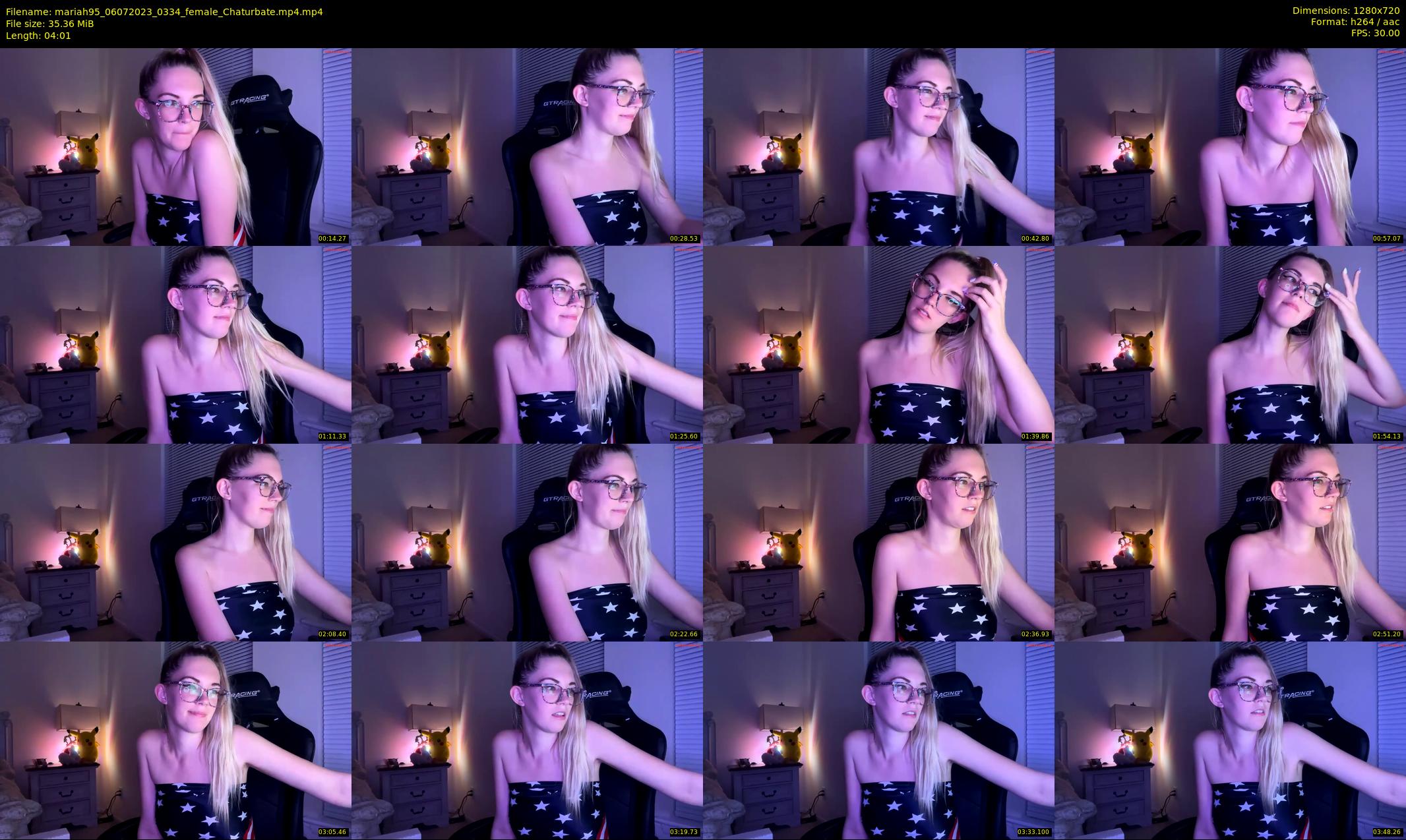 mariah95 — 5 minute Chaturbate female cam show recording, 720p, Jul 6, 2023