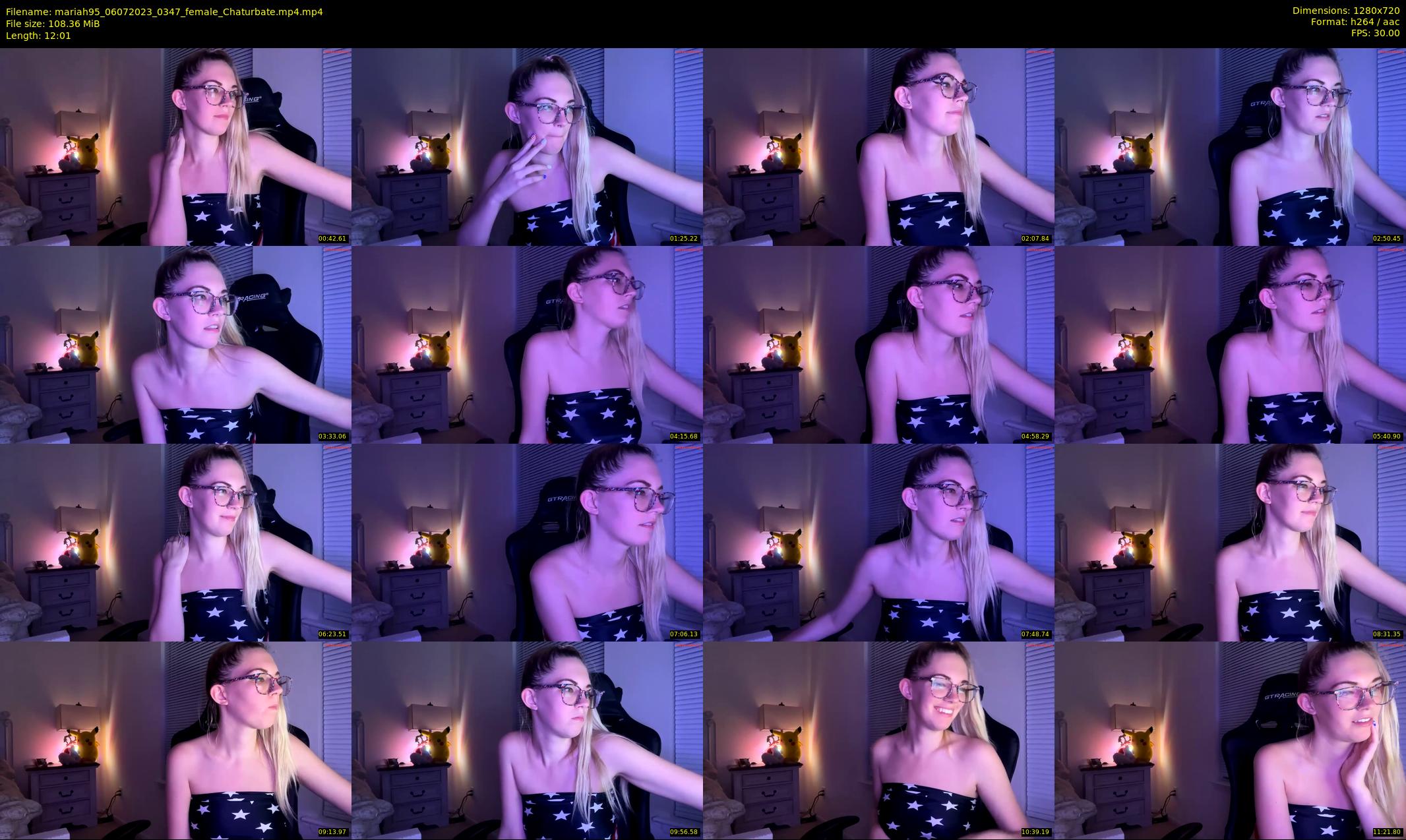 mariah95 — 13 minute Chaturbate female cam show recording, 720p, Jul 6, 2023
