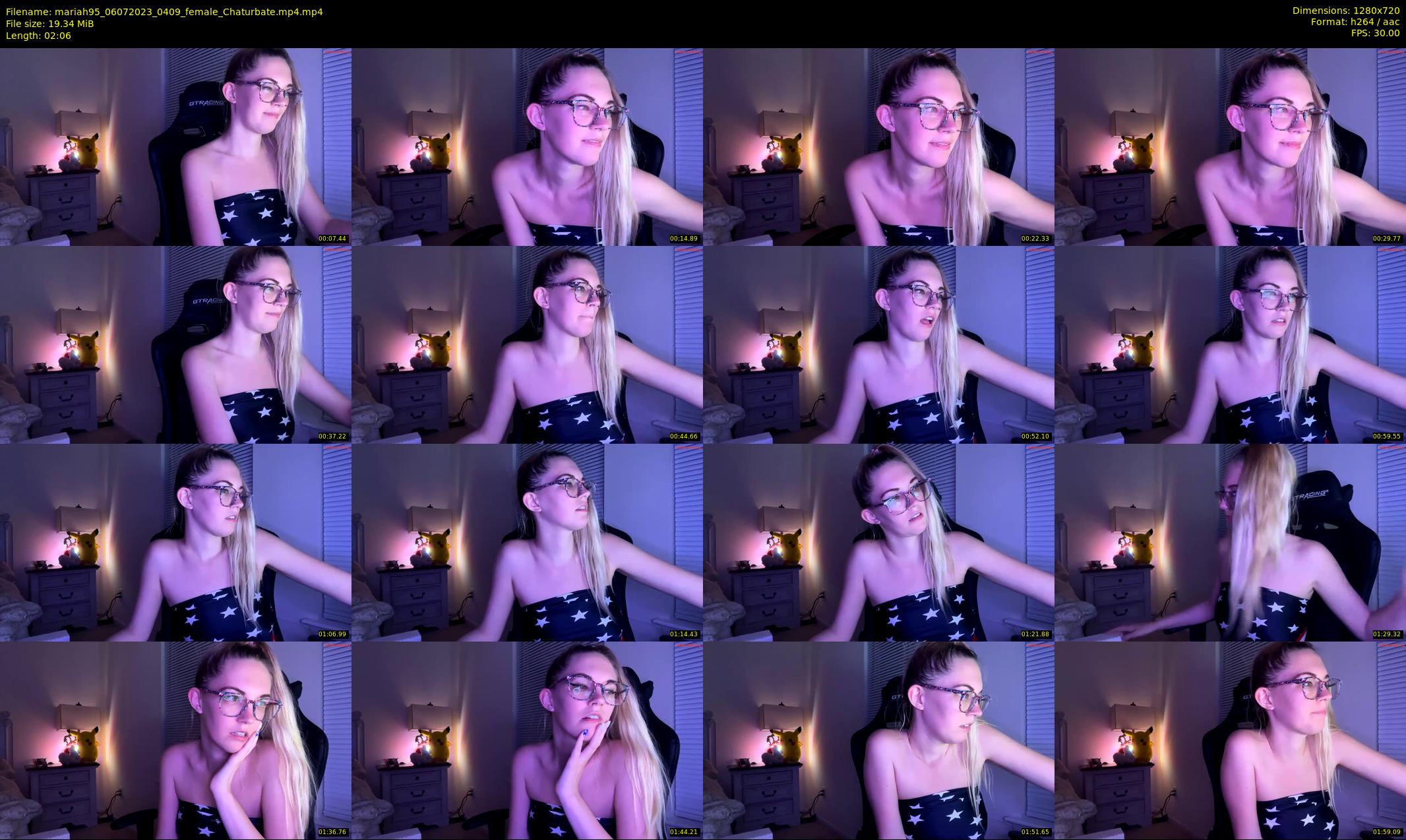 mariah95 — 3 minute Chaturbate female cam show recording, 720p, Jul 6, 2023