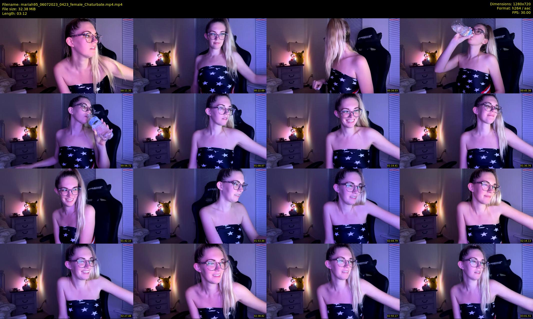 mariah95 — 4 minute Chaturbate female cam show recording, 720p, Jul 6, 2023