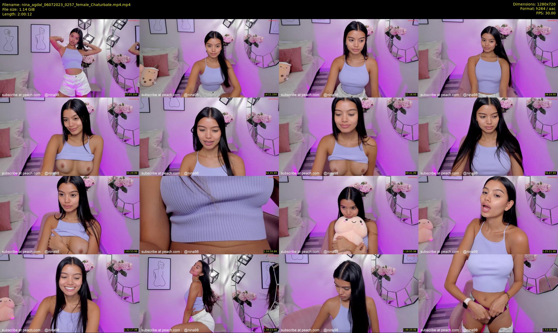 nina_agdal — 121 minute Chaturbate female cam show recording, 720p, Jul 6, 2023