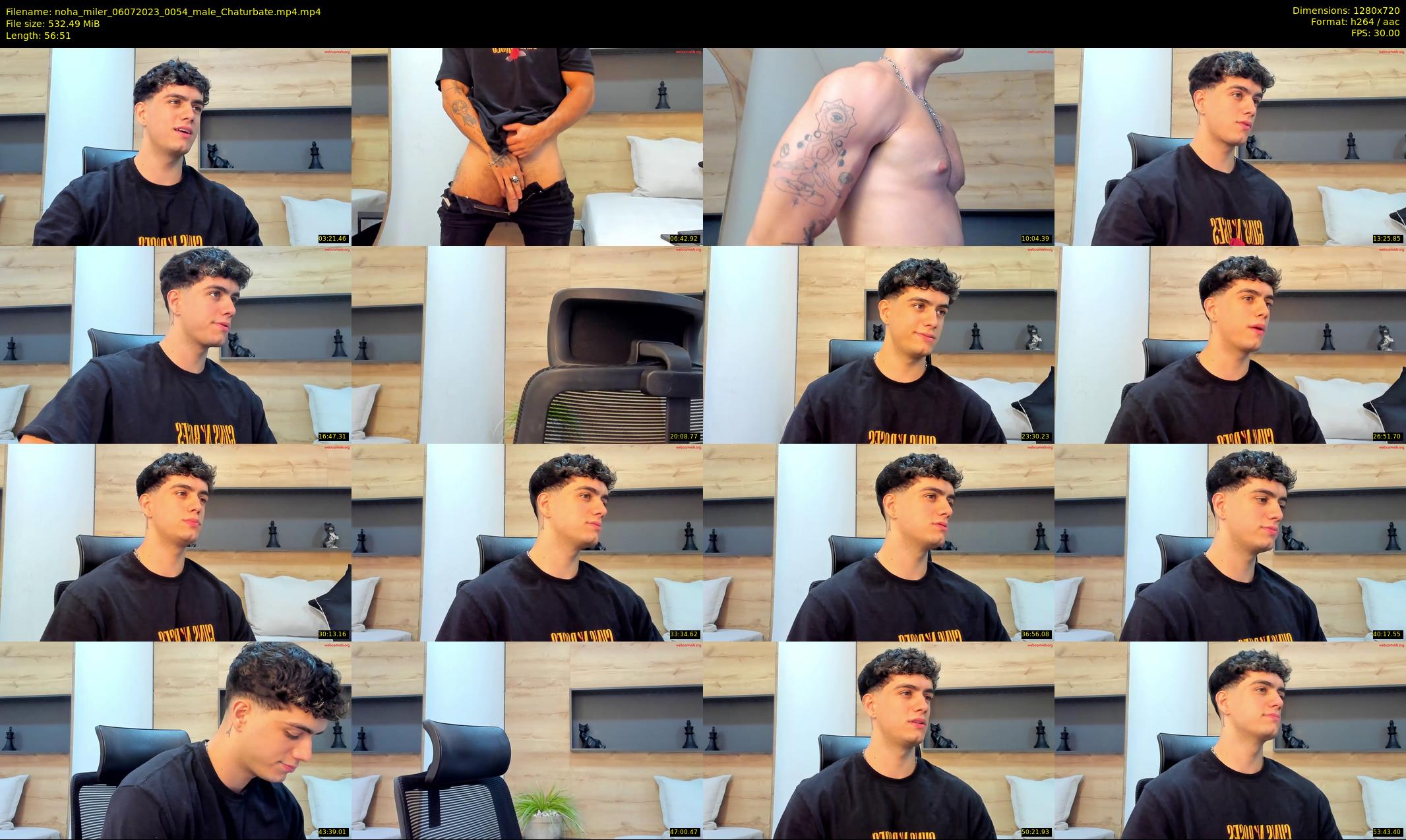 noha_miler — 57 minute Chaturbate male cam show recording, 720p, Jul 6, 2023